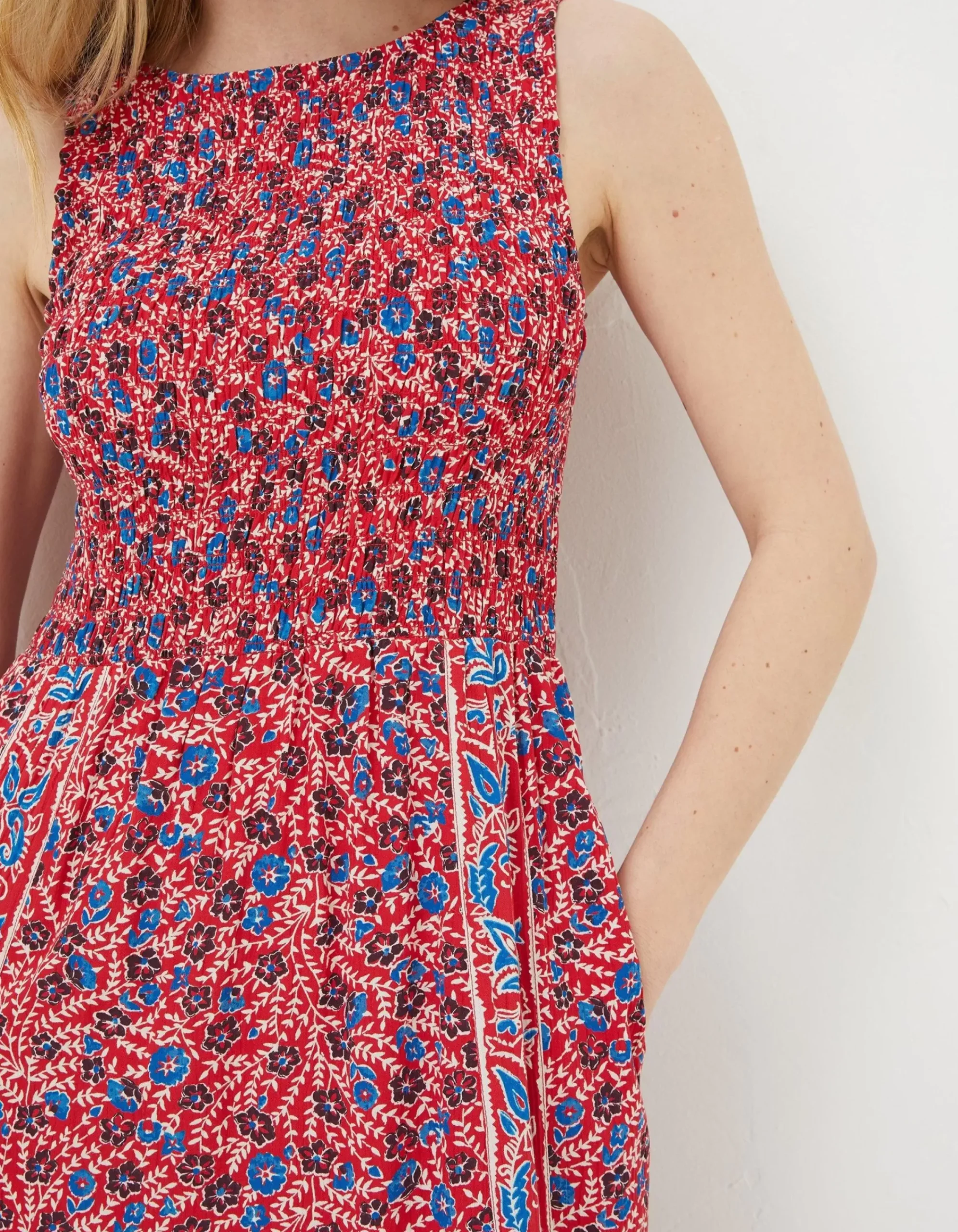Women FatFace Dresses|Anna Meadow Midi Dress