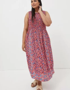 Women FatFace Dresses|Anna Meadow Midi Dress
