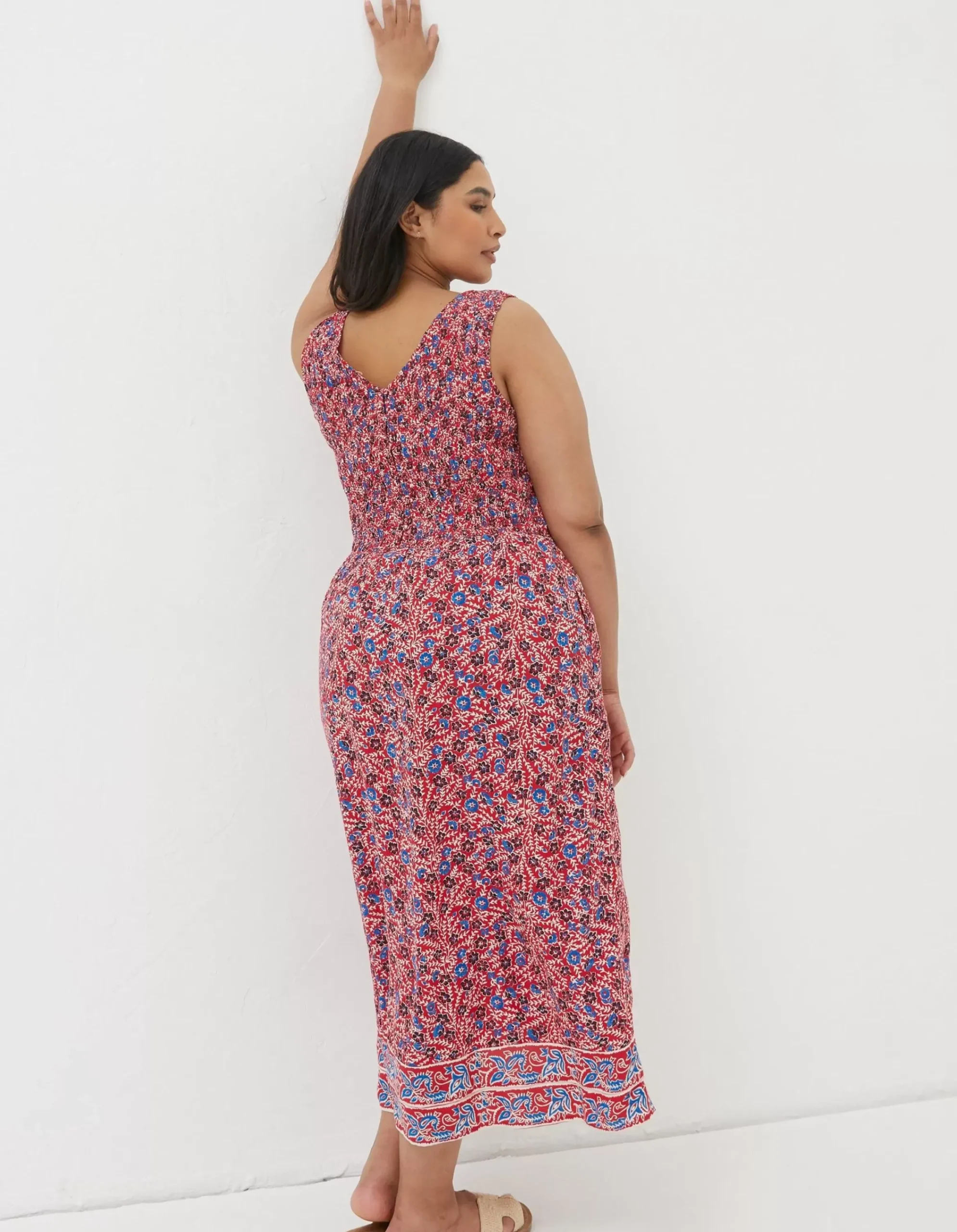 Women FatFace Dresses|Anna Meadow Midi Dress
