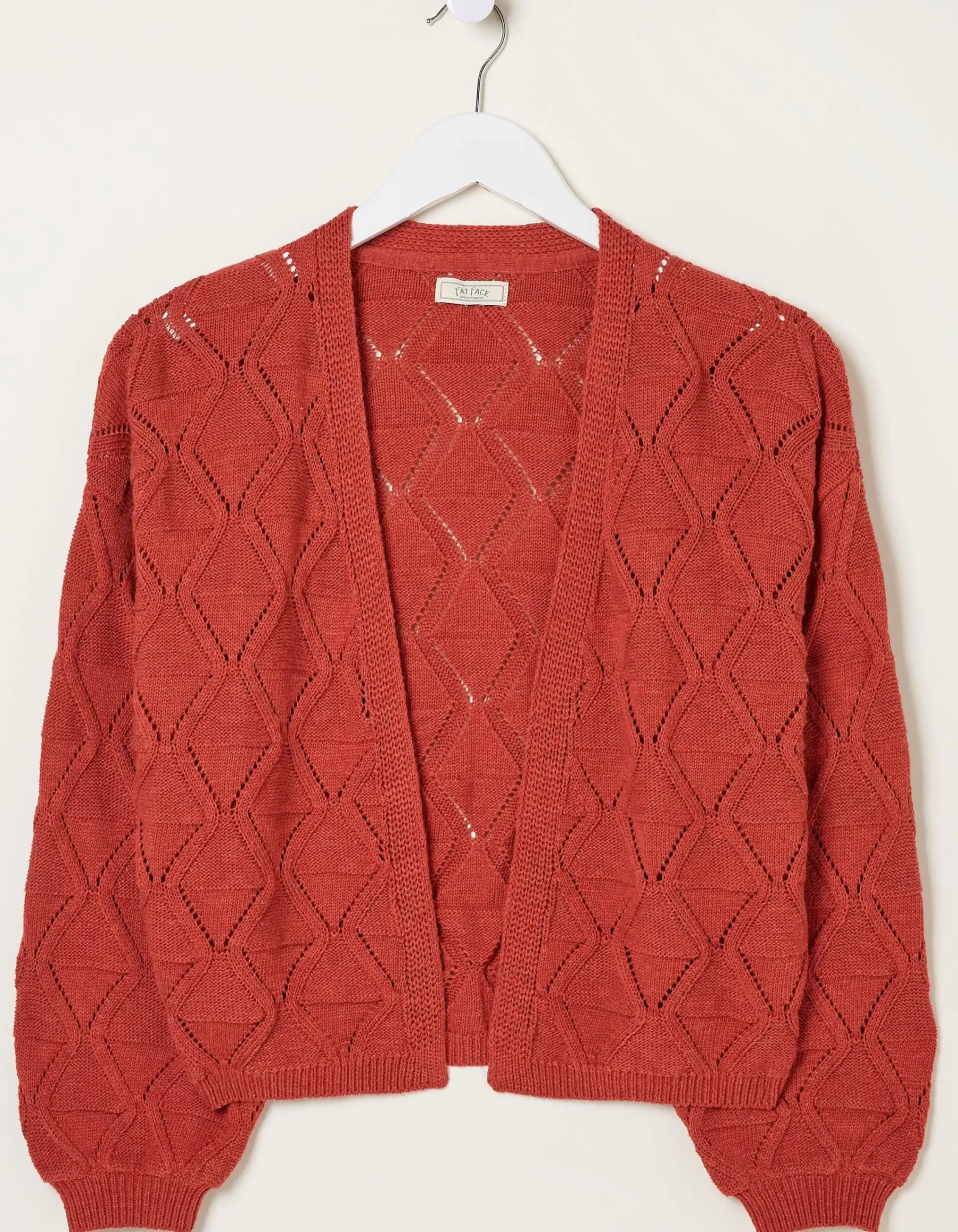 Women FatFace Knitwear|Anna Pointelle Cardigan