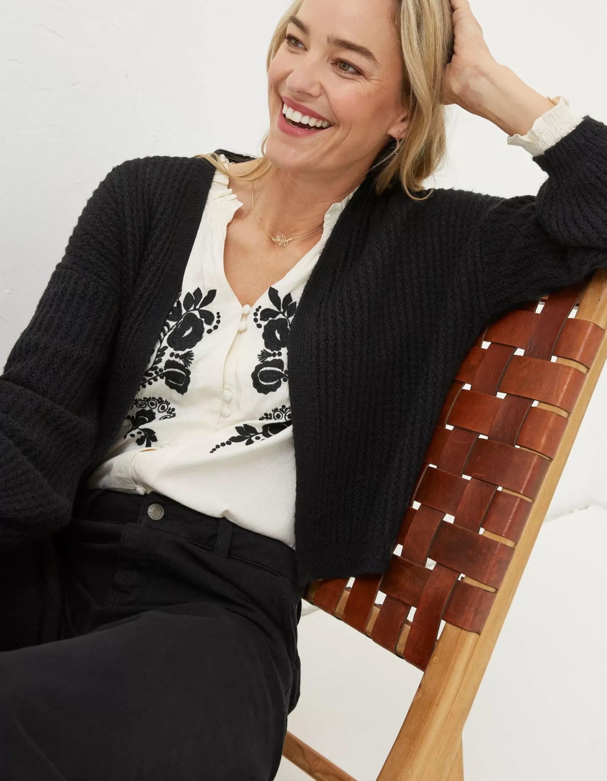 Women FatFace Knitwear|Anna Short Cardigan