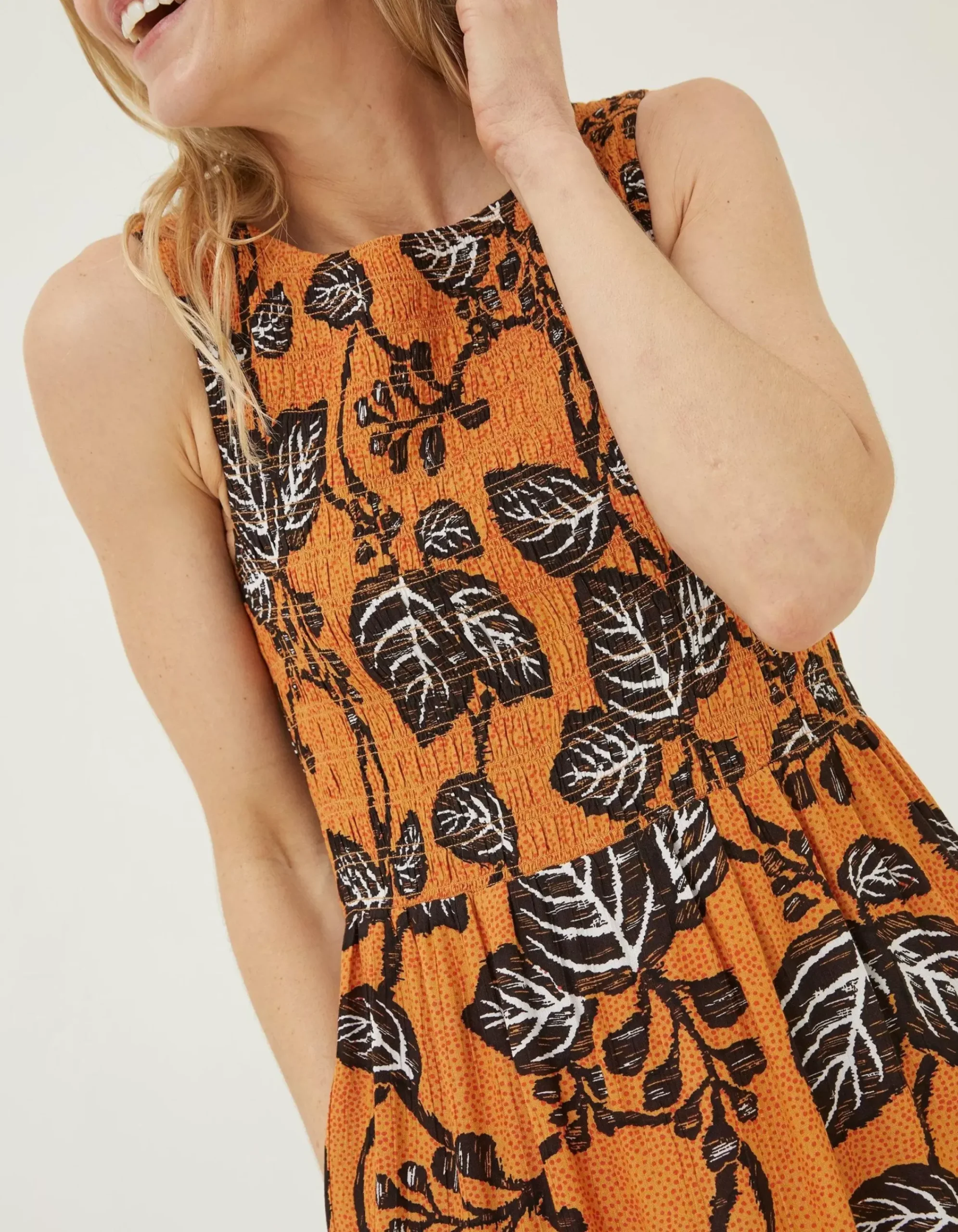 Women FatFace Dresses|Anna Vine Floral Midi Dress