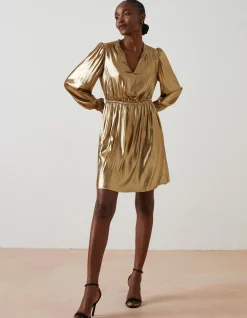 Women FatFace Dresses|Annabelle Metallic Dress