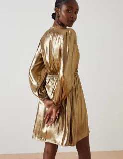 Women FatFace Dresses|Annabelle Metallic Dress