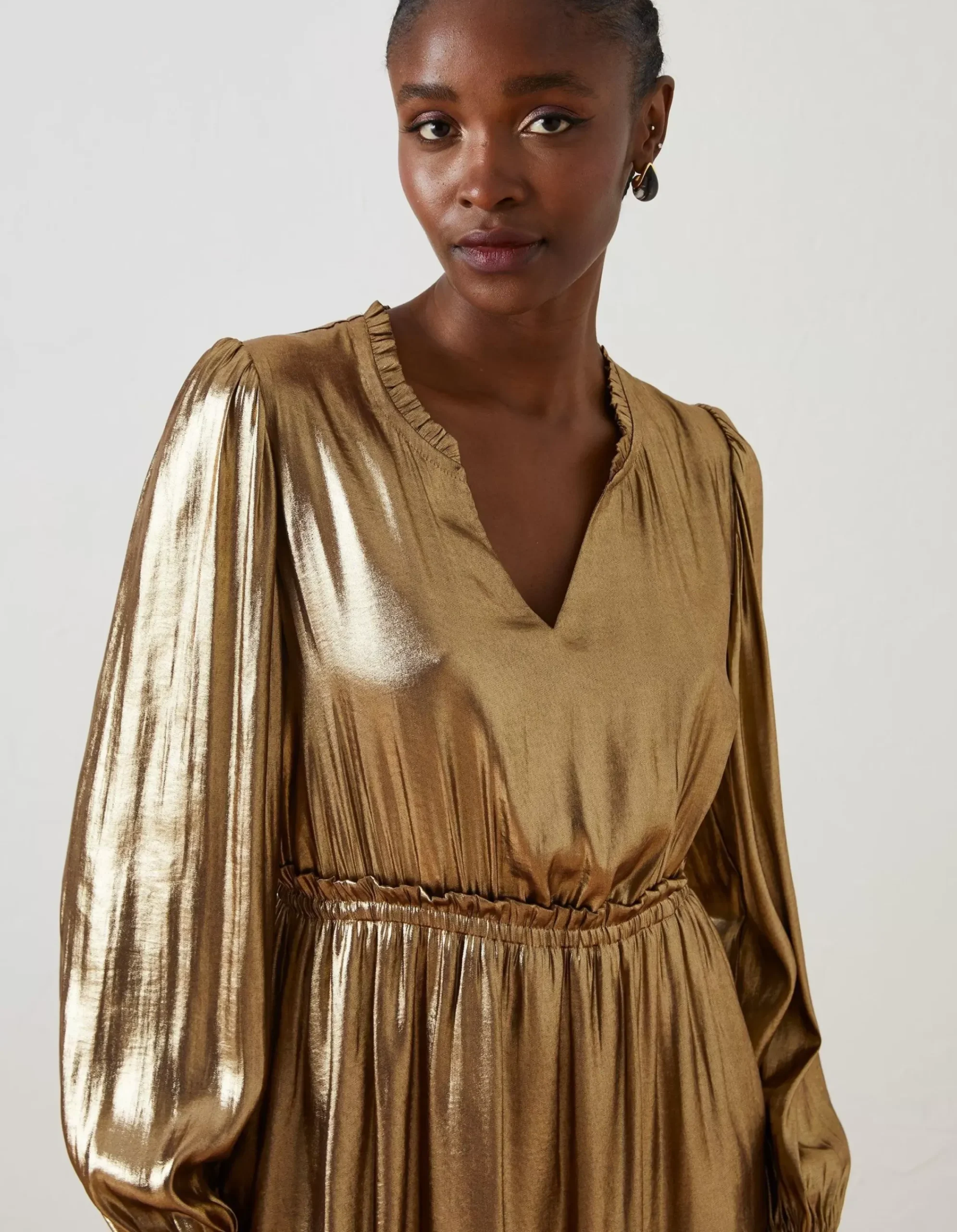 Women FatFace Dresses|Annabelle Metallic Dress