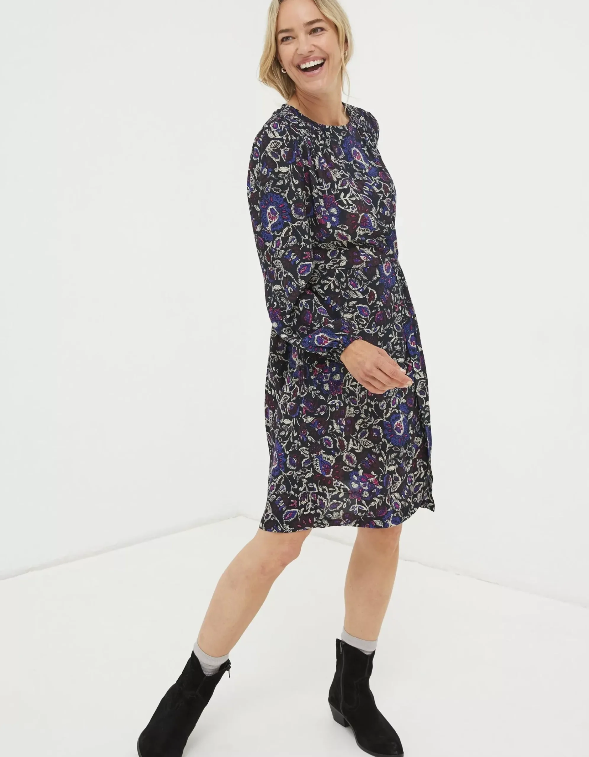 Women FatFace Dresses|Annie Inspirit Floral Dress
