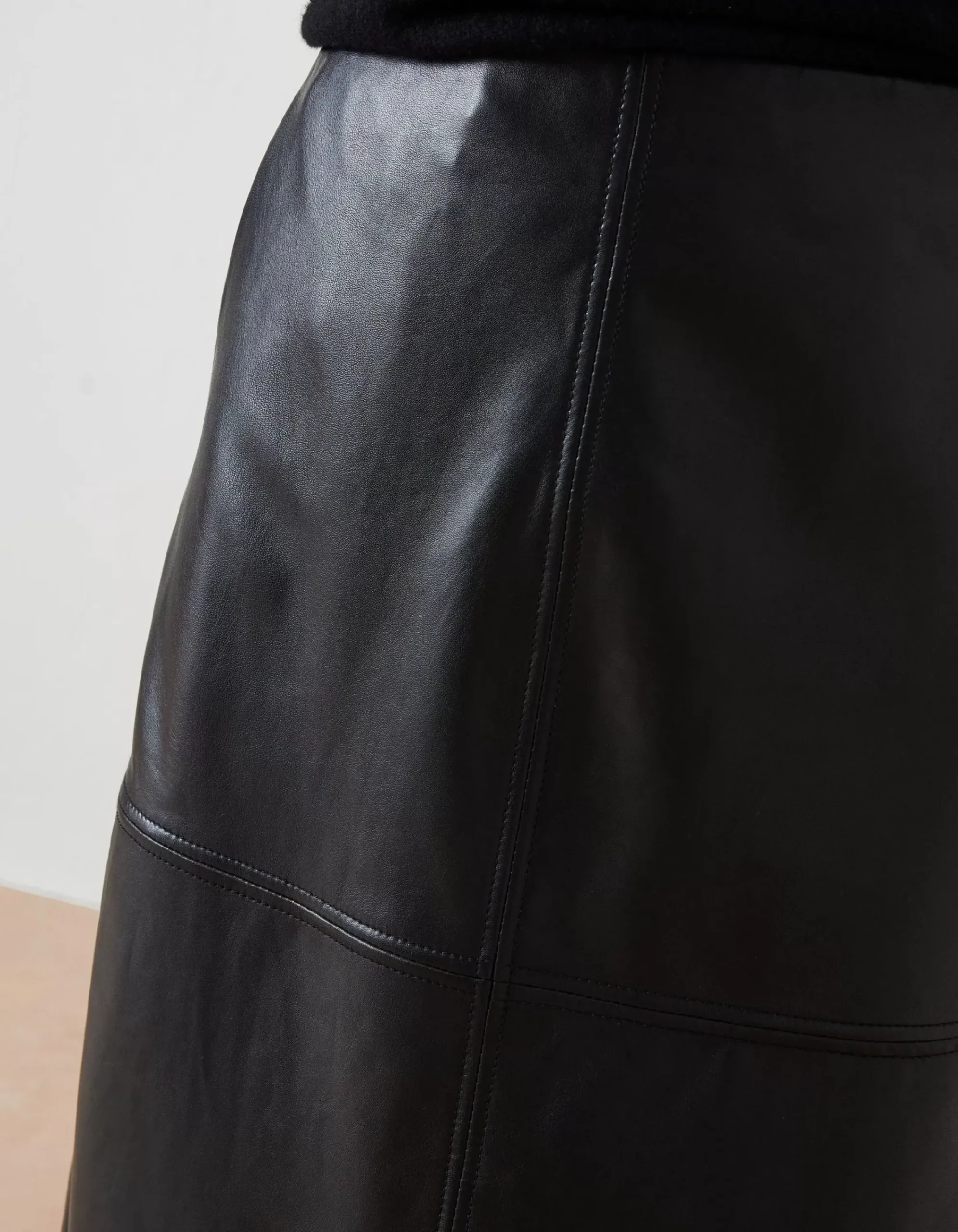 Women FatFace View All|Anya Leather Midi Skirt