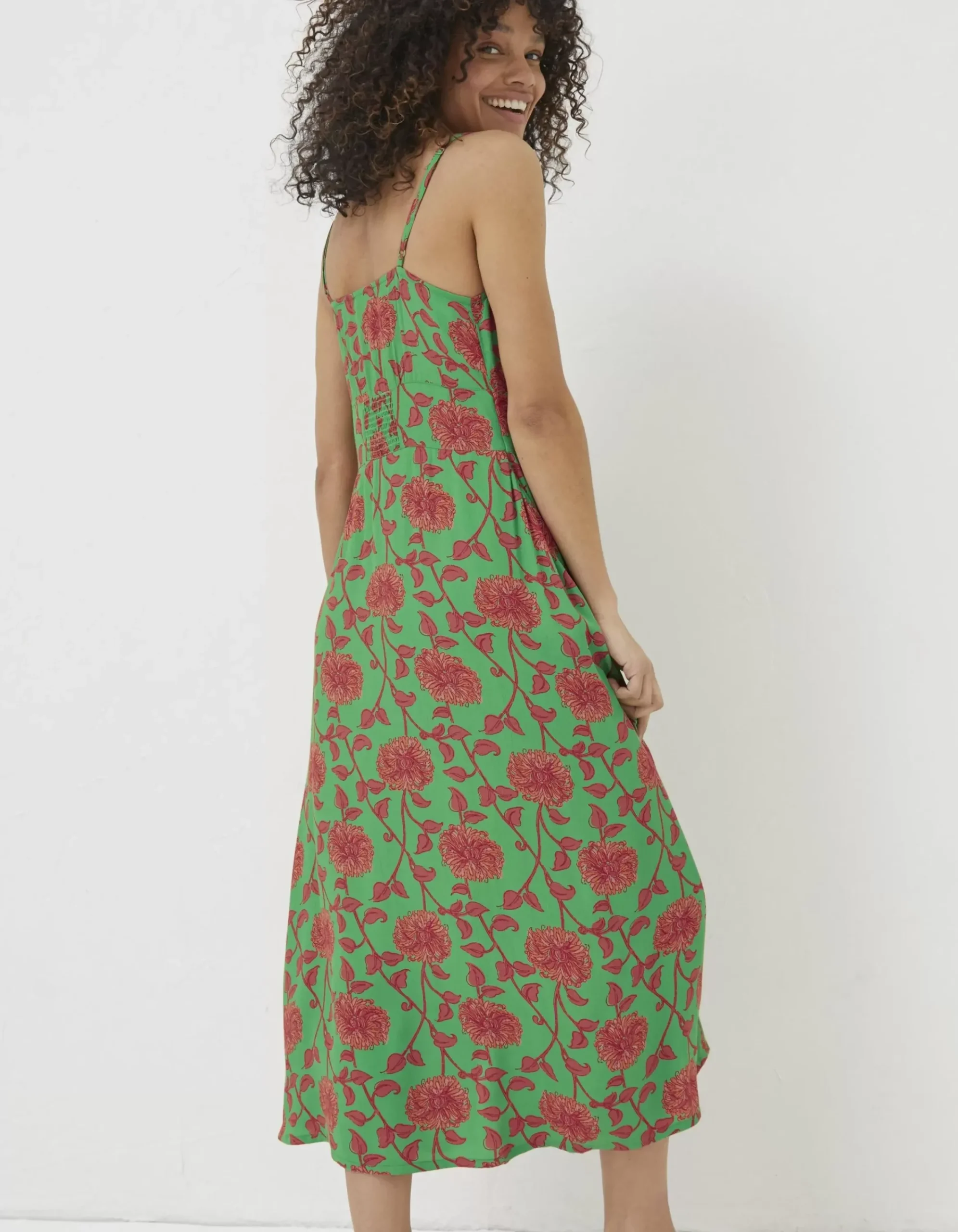 Women FatFace Dresses|Ariel Bali Blooms Midi Dress