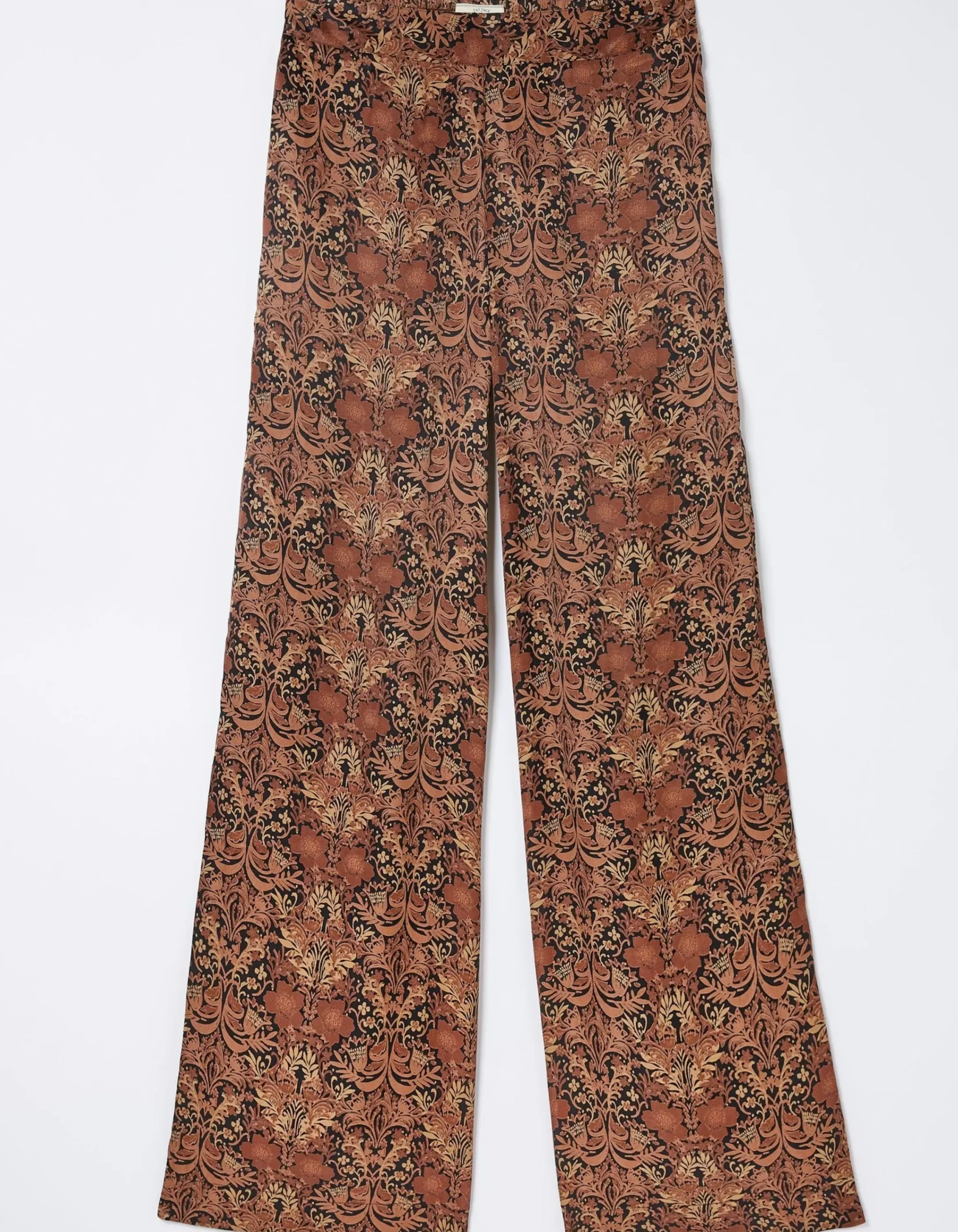 Women FatFace View All|Art Floral Satin Printed Trousers