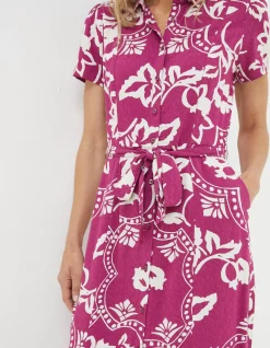 Women FatFace View All|Aster Wallpaper Floral Midi Dress