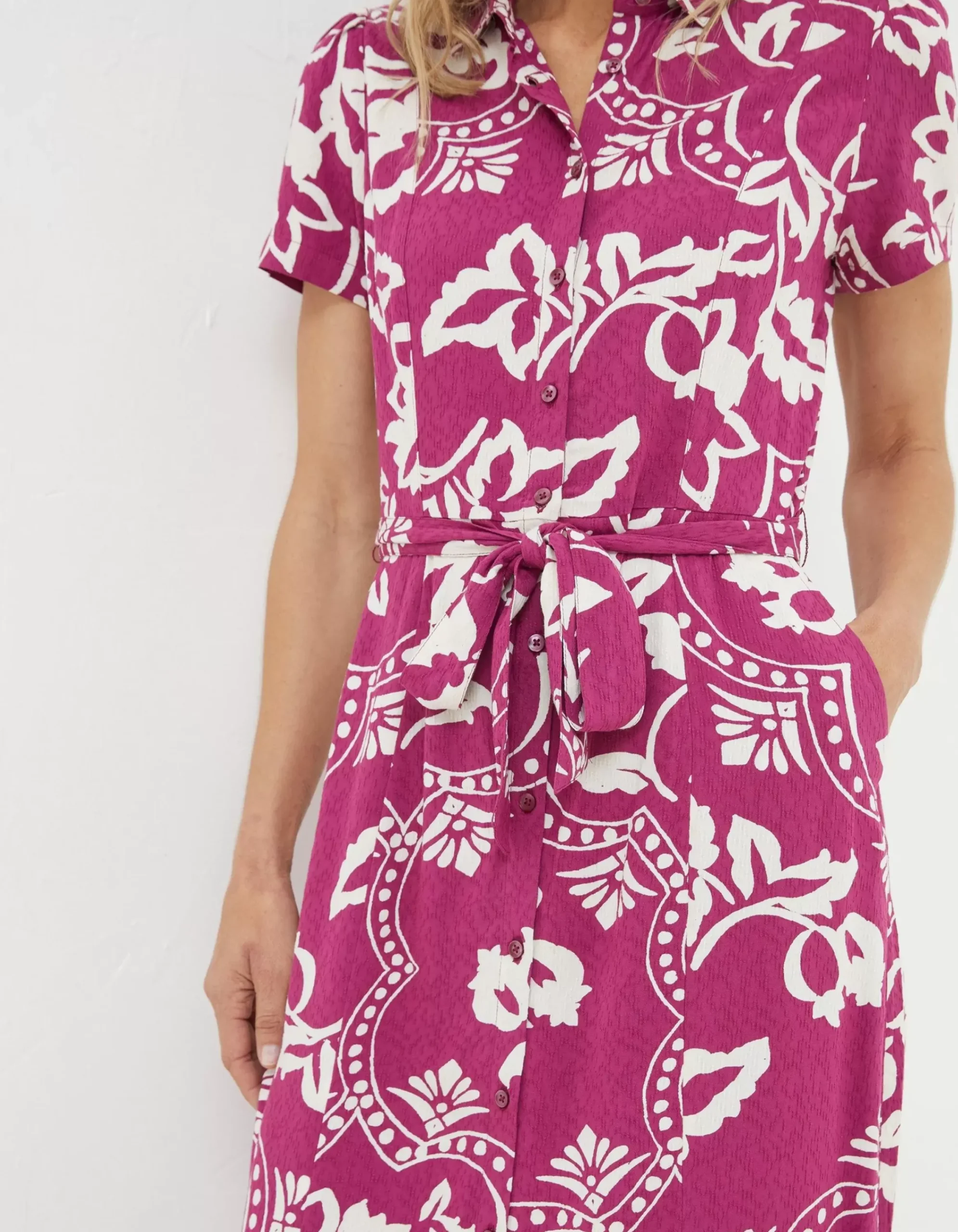 Women FatFace View All|Aster Wallpaper Floral Midi Dress