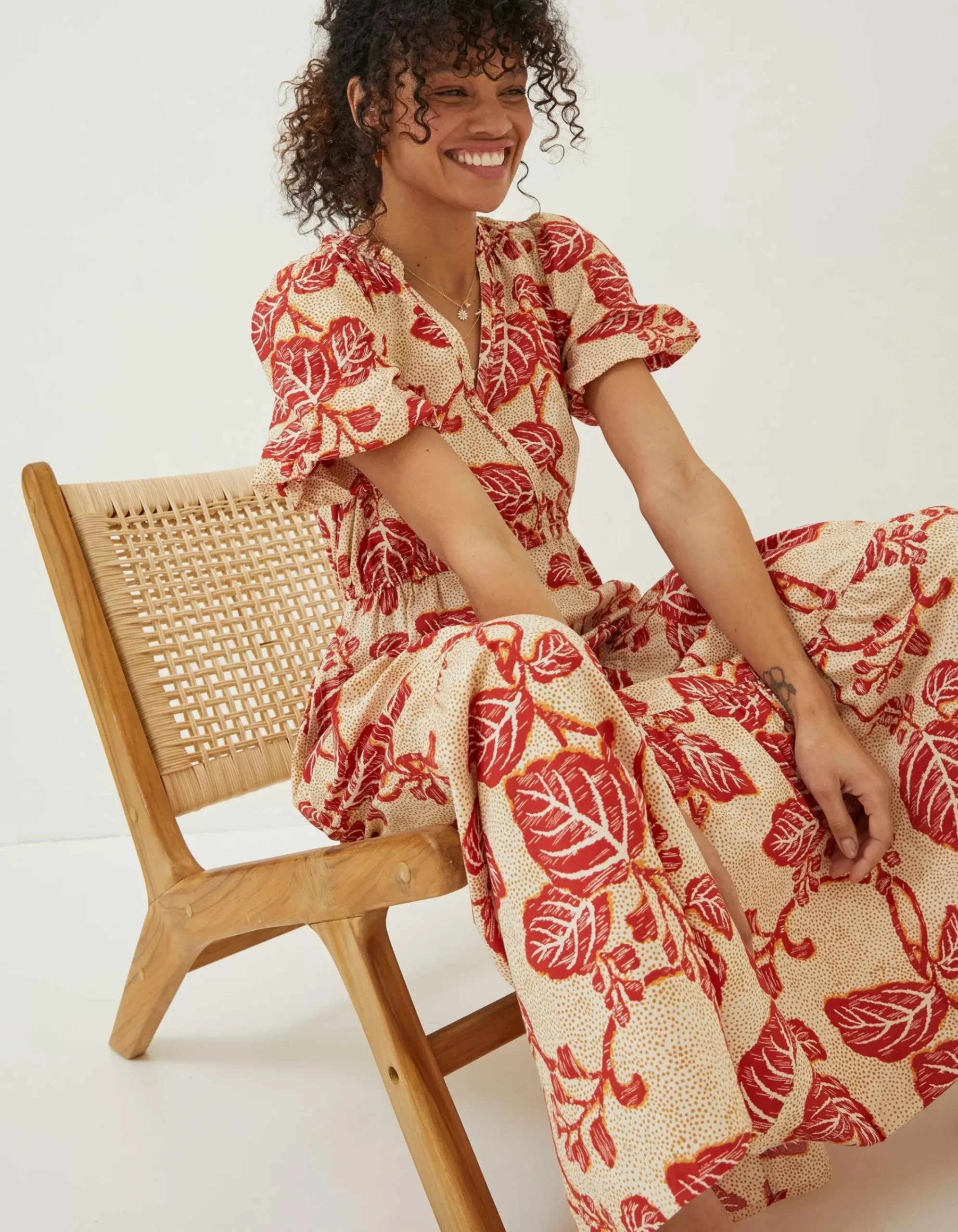 Women FatFace Dresses|Aubrey Vine Floral Maxi Dress