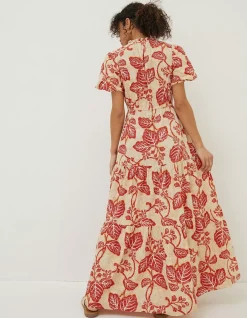 Women FatFace Dresses|Aubrey Vine Floral Maxi Dress
