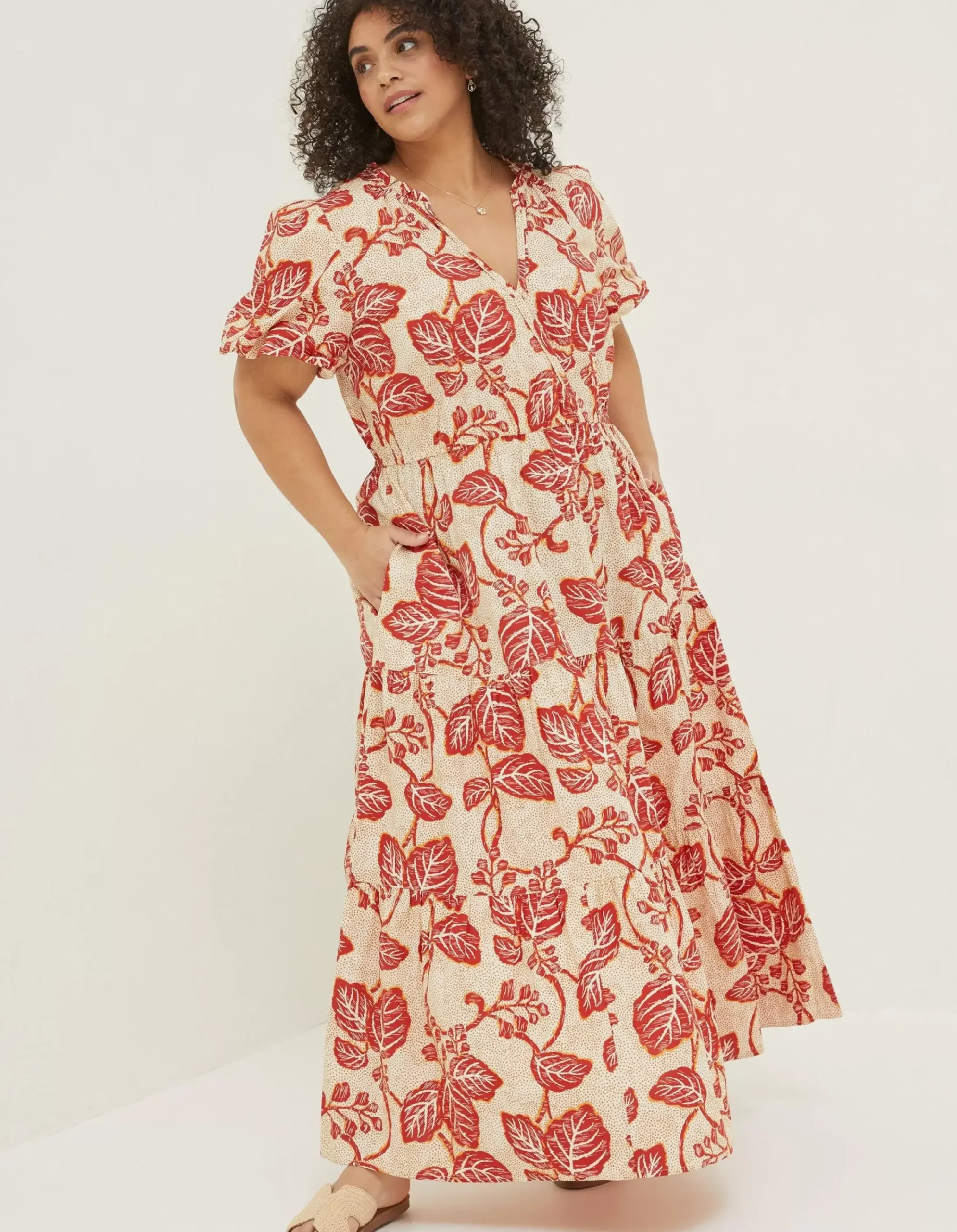 Women FatFace Dresses|Aubrey Vine Floral Maxi Dress