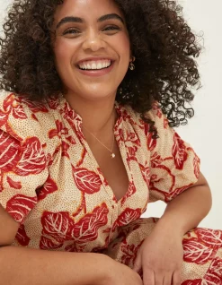 Women FatFace Dresses|Aubrey Vine Floral Maxi Dress