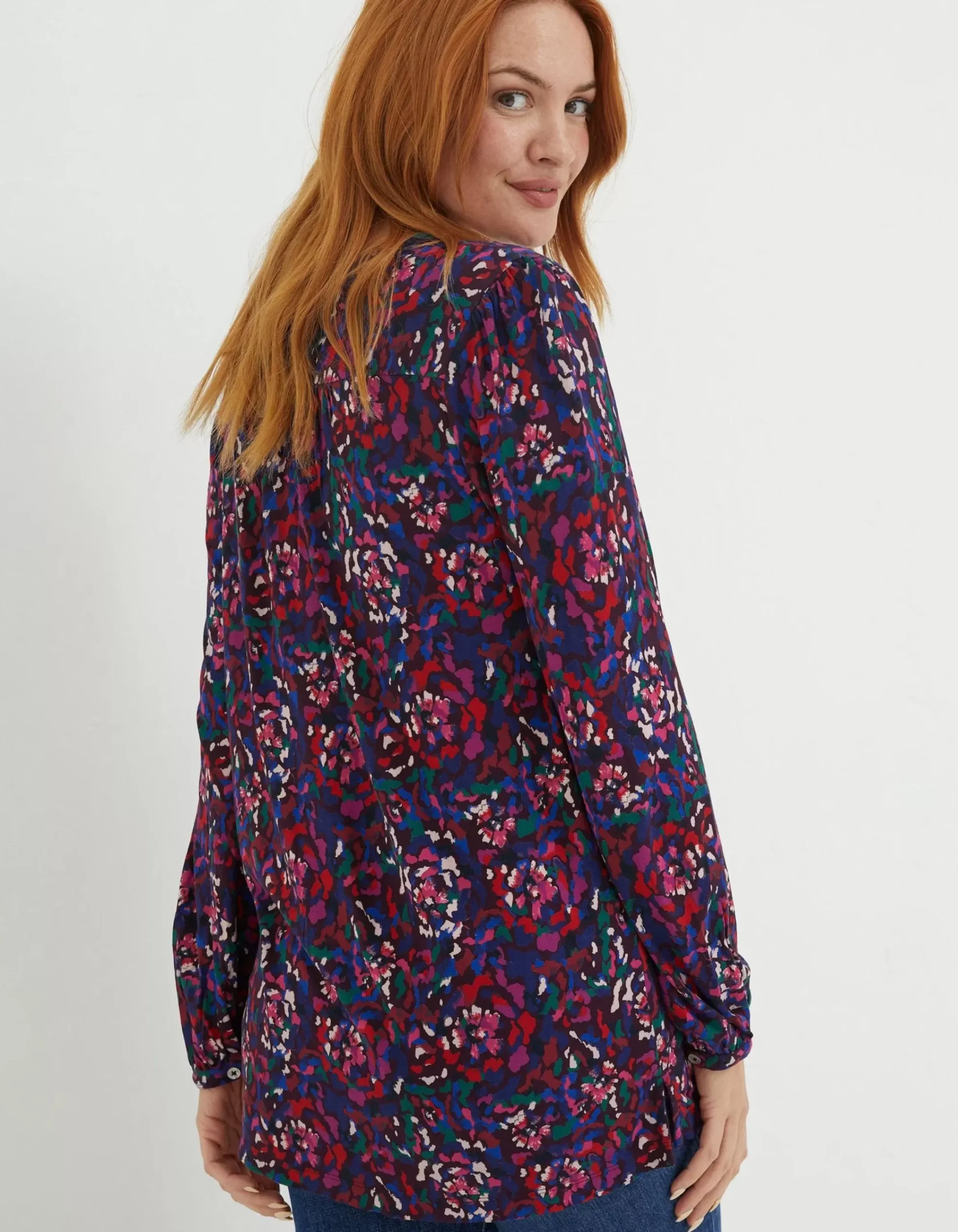 Women FatFace Tops & T-Shirts|Aurelia Abstract Marks Tunic