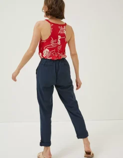 Women FatFace Trousers & Leggings|Austell Linen Blend Jogger