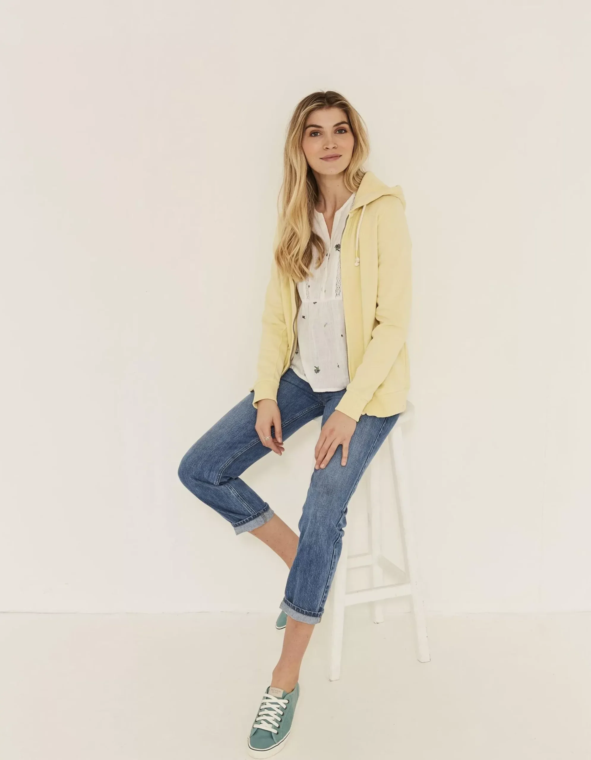 Women FatFace Sweatshirts & Hoodies|Ava Zip Thru Hoodie