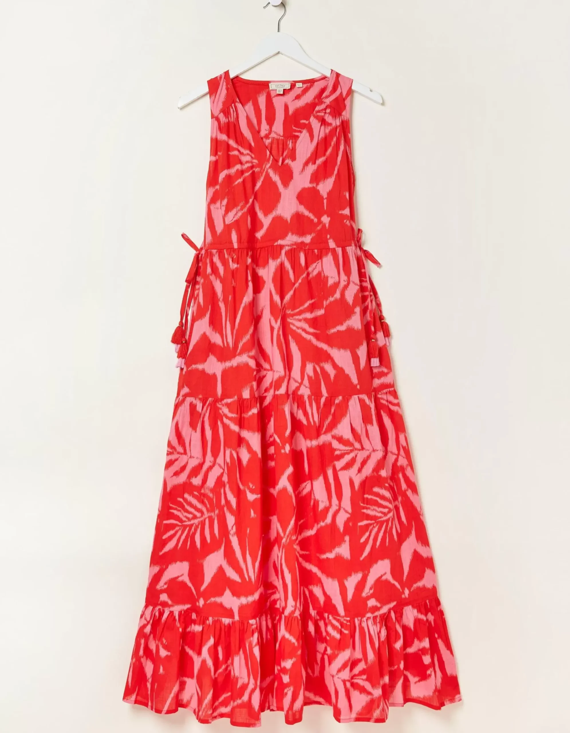 Women FatFace Dresses|Avery Ikat Leaves Midi Dress
