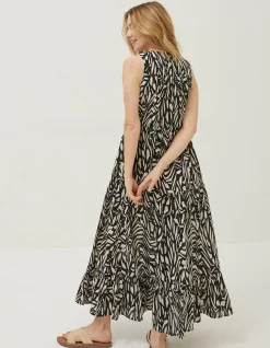 Women FatFace Dresses|Avery Paint Stroke Midi Dress
