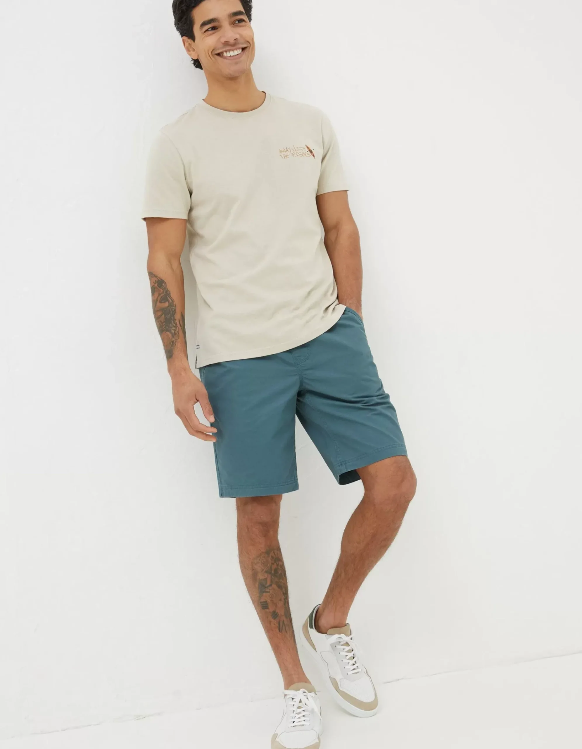 Men FatFace View All|Away With The Fishes T-Shirt