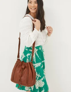 Women FatFace View All|Awna Leather Bucket Bag