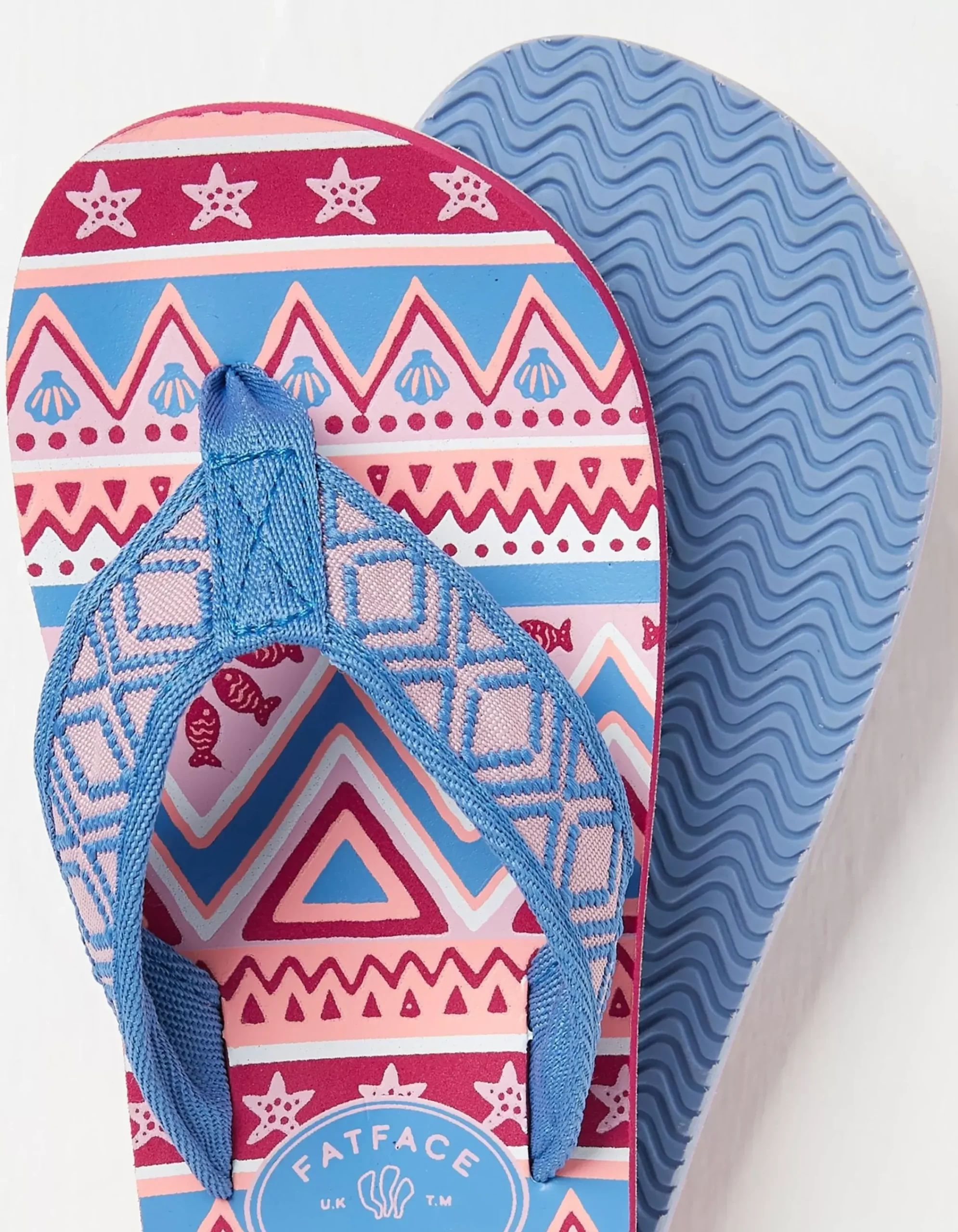 Girls FatFace View All|Aztec Flip Flops