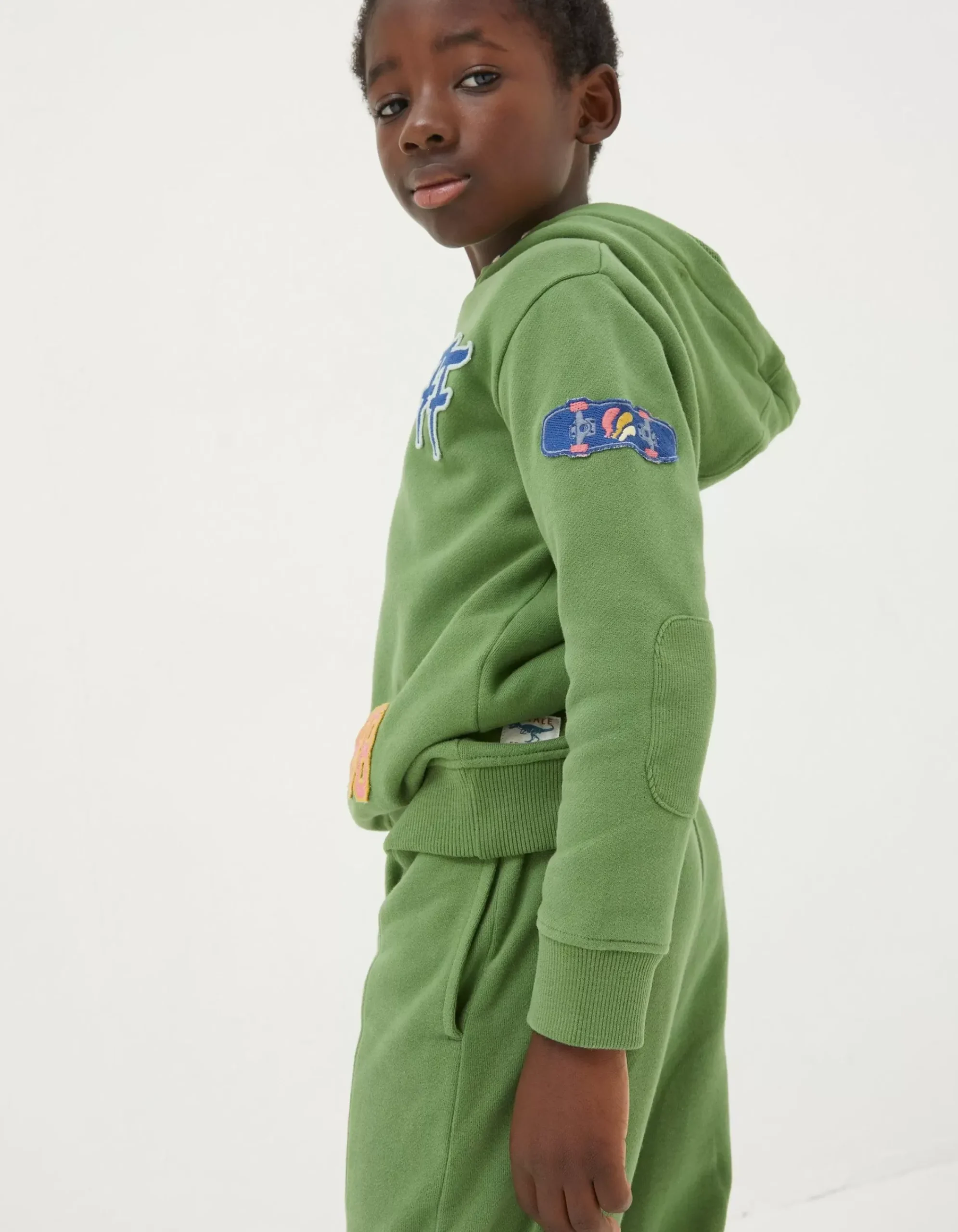 Boys FatFace View All|Badge Popover Hoodie