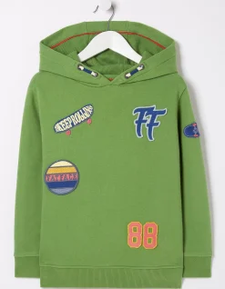 Boys FatFace View All|Badge Popover Hoodie