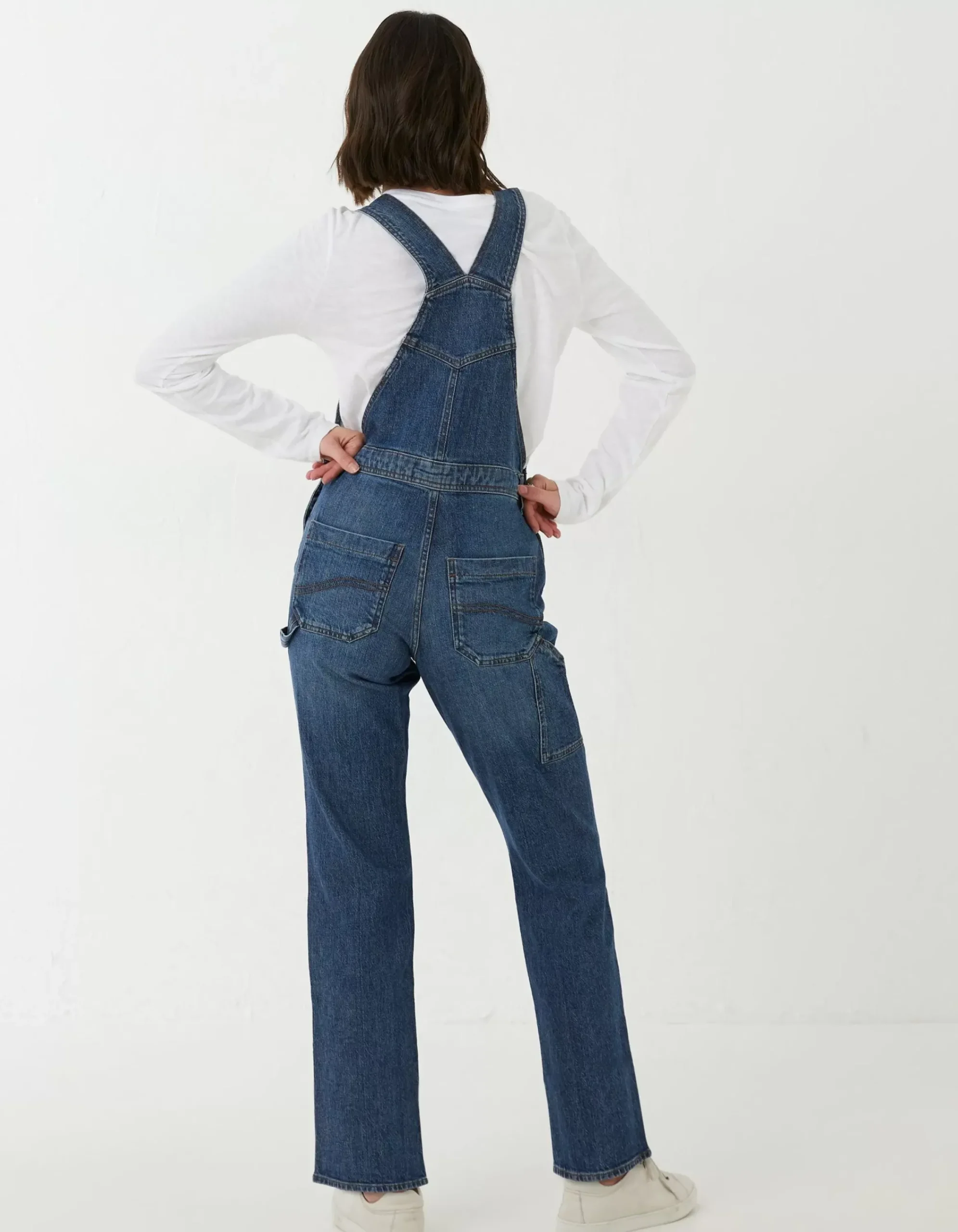 Women FatFace Jumpsuits & Playsuits|Banbury Straight Leg Denim Dungarees