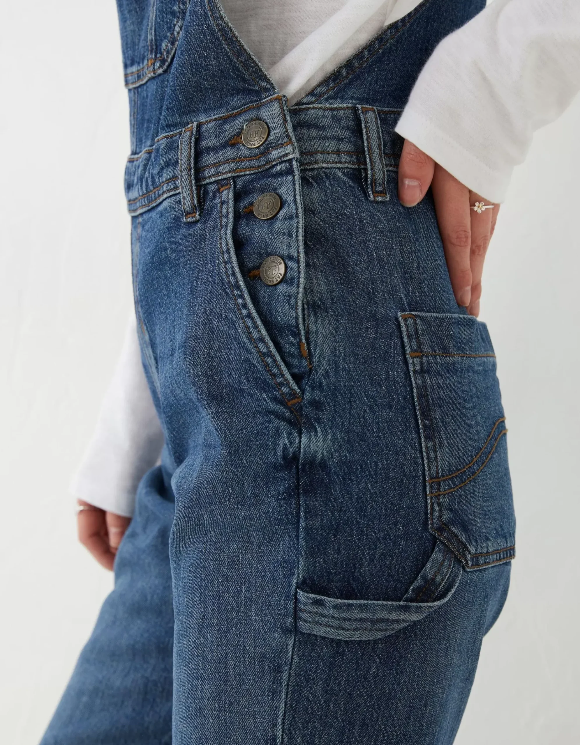 Women FatFace Jumpsuits & Playsuits|Banbury Straight Leg Denim Dungarees