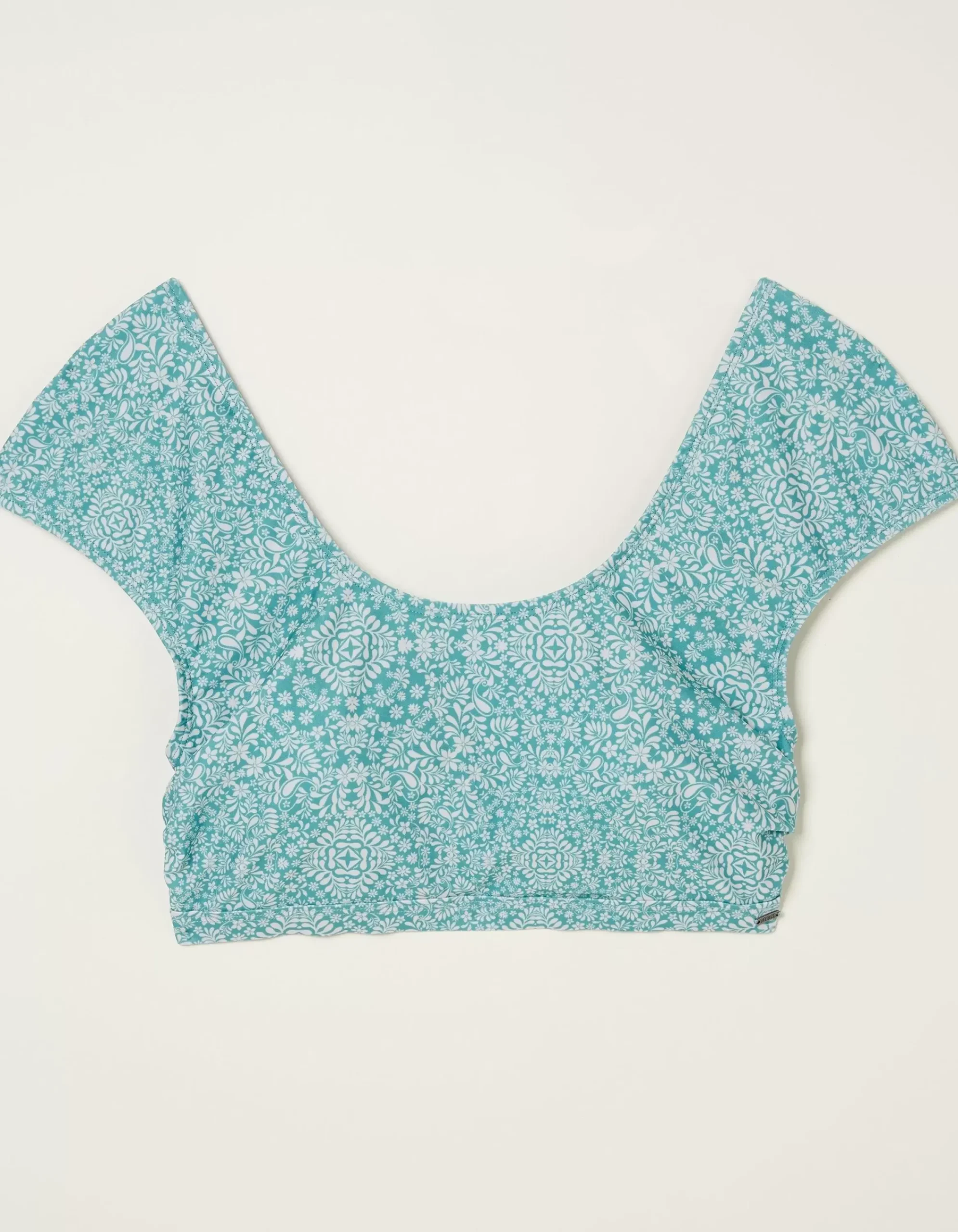 Women FatFace Beachwear & Swimwear|Bandana Cap Sleeve Bikini Top