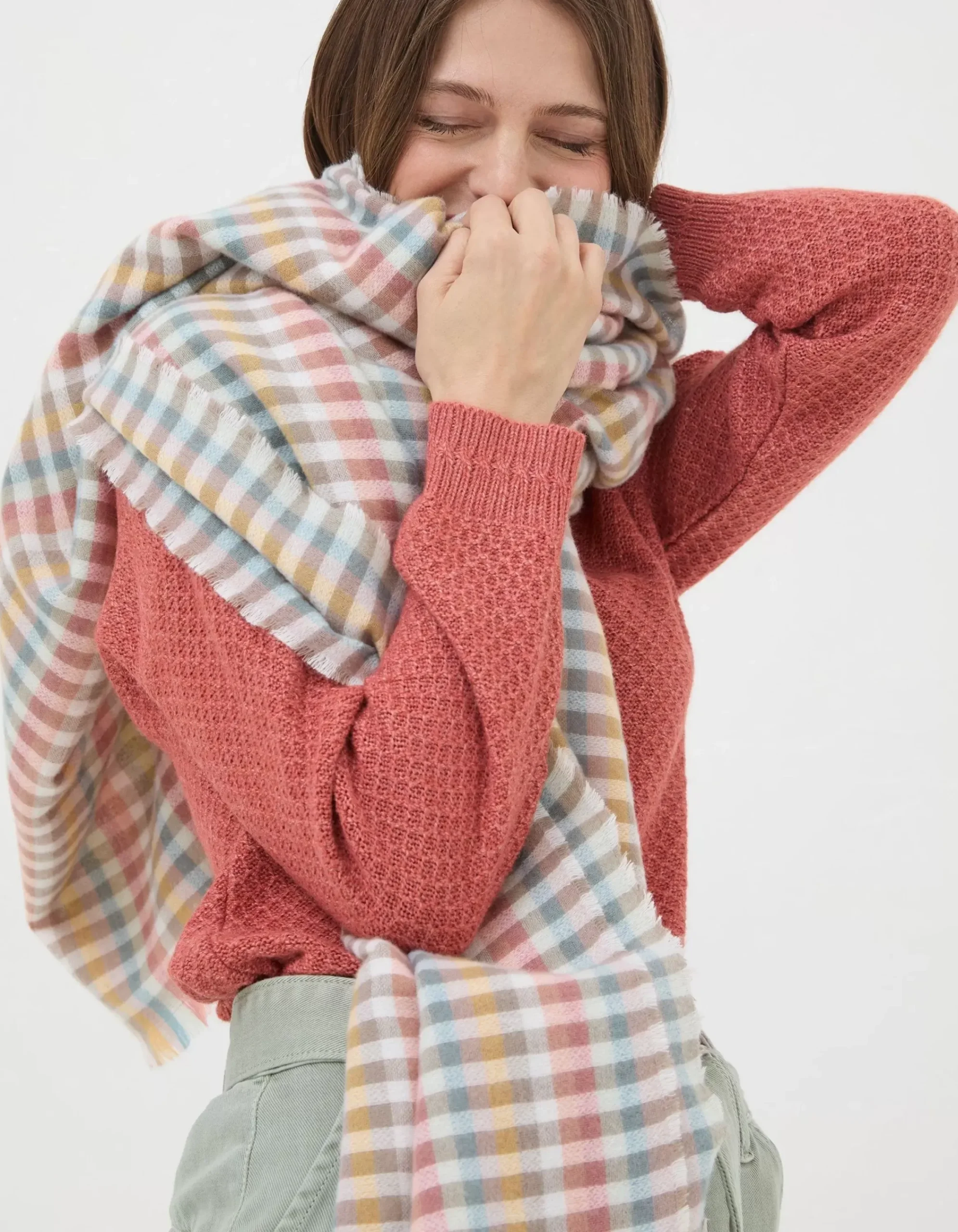 Women FatFace View All|Bea Gingham Scarf