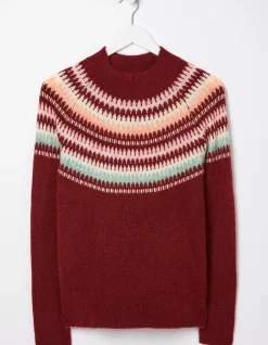 Women FatFace Knitwear|Bea Yoke Fairisle Jumper