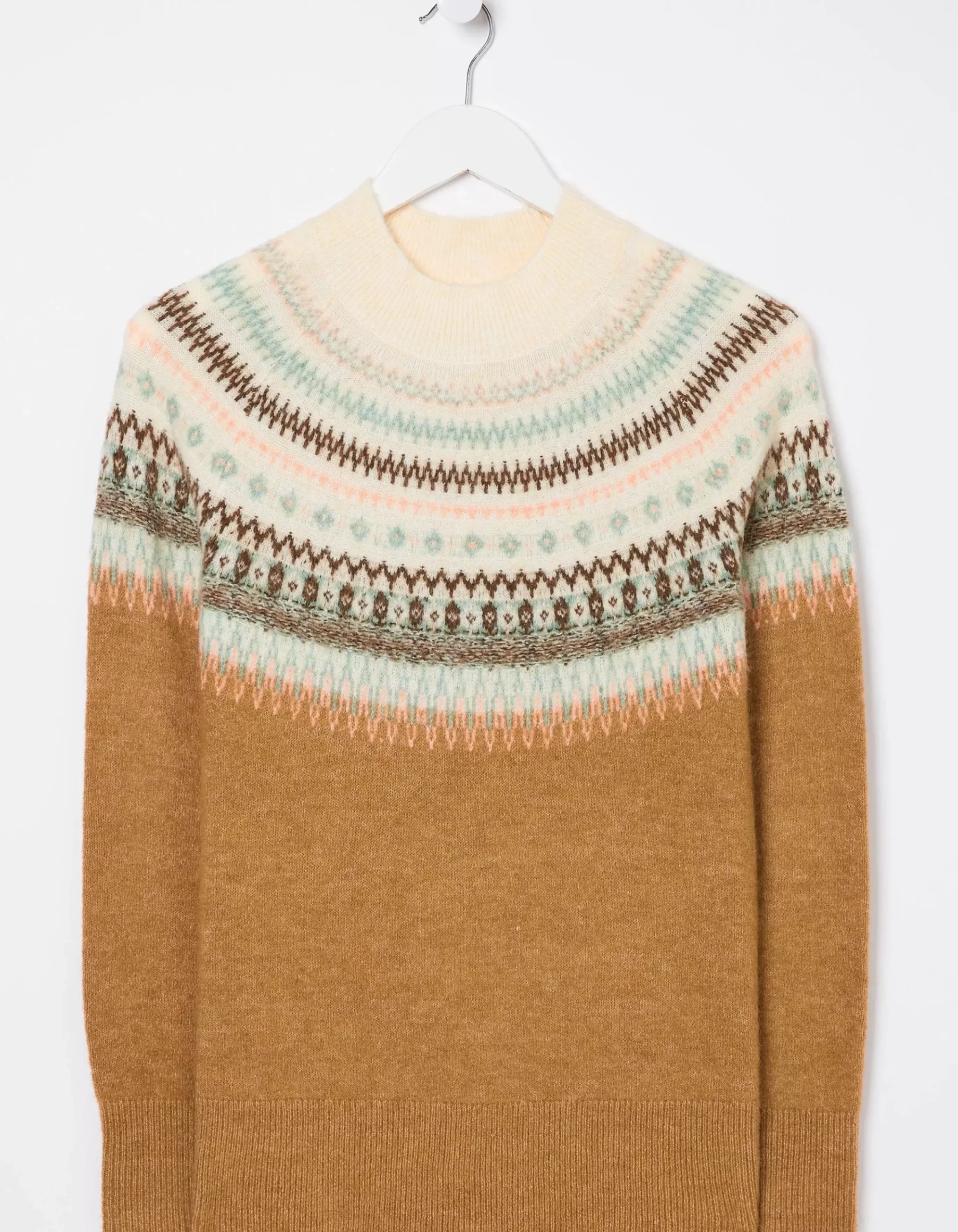 Women FatFace Knitwear|Bea Yoke Fairisle Jumper