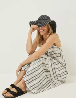 Women FatFace Dresses|Beach Wear Tulum Stripe Midi Dress