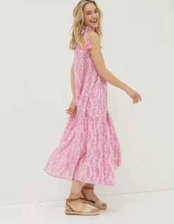Women FatFace Dresses|Beachwear Ayanna Paisley Midi Dress