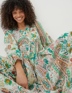 Women FatFace Dresses|Beachwear Jocelyn Paisley Midi Dress