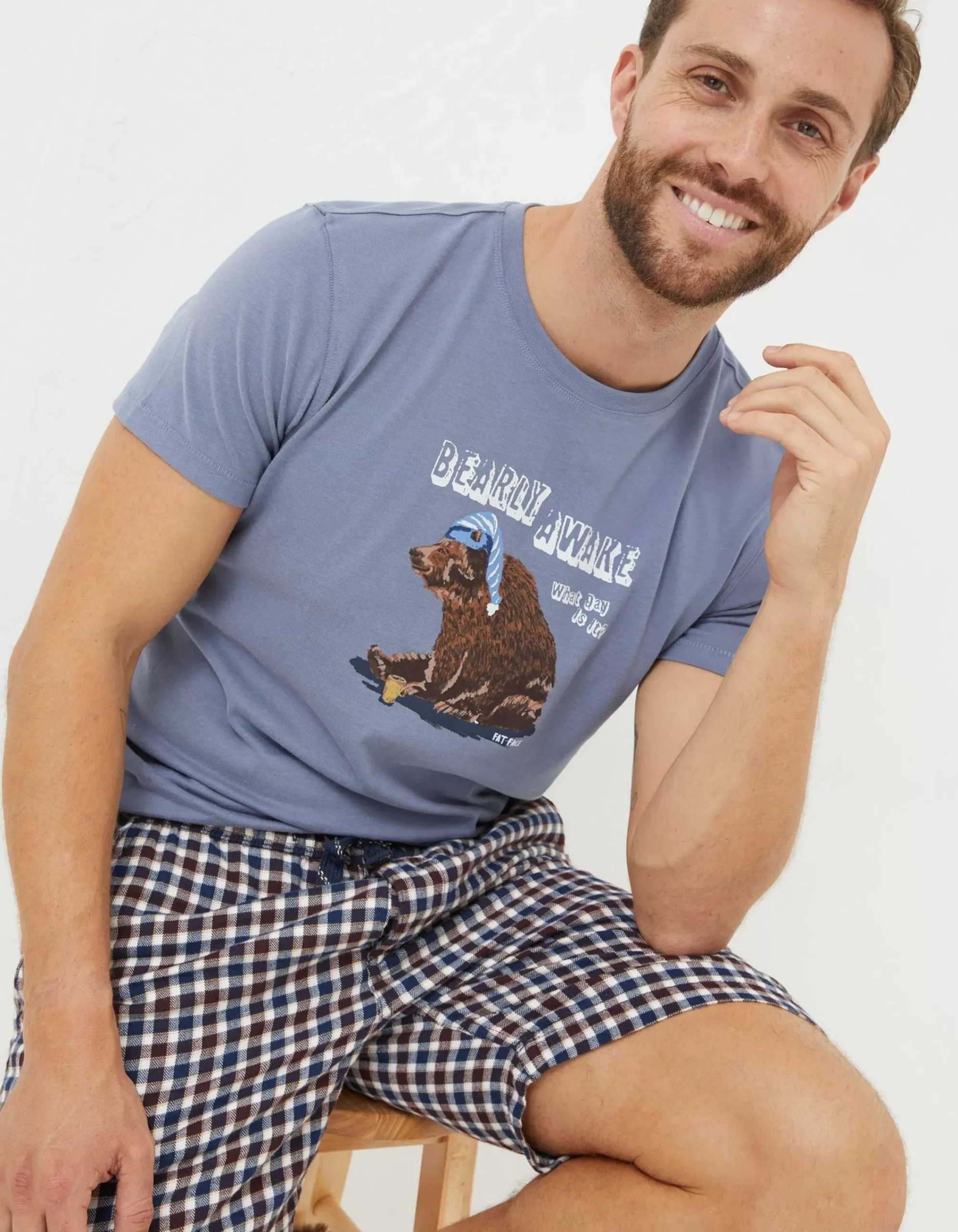 Men FatFace View All|Bearly Awake T-Shirt
