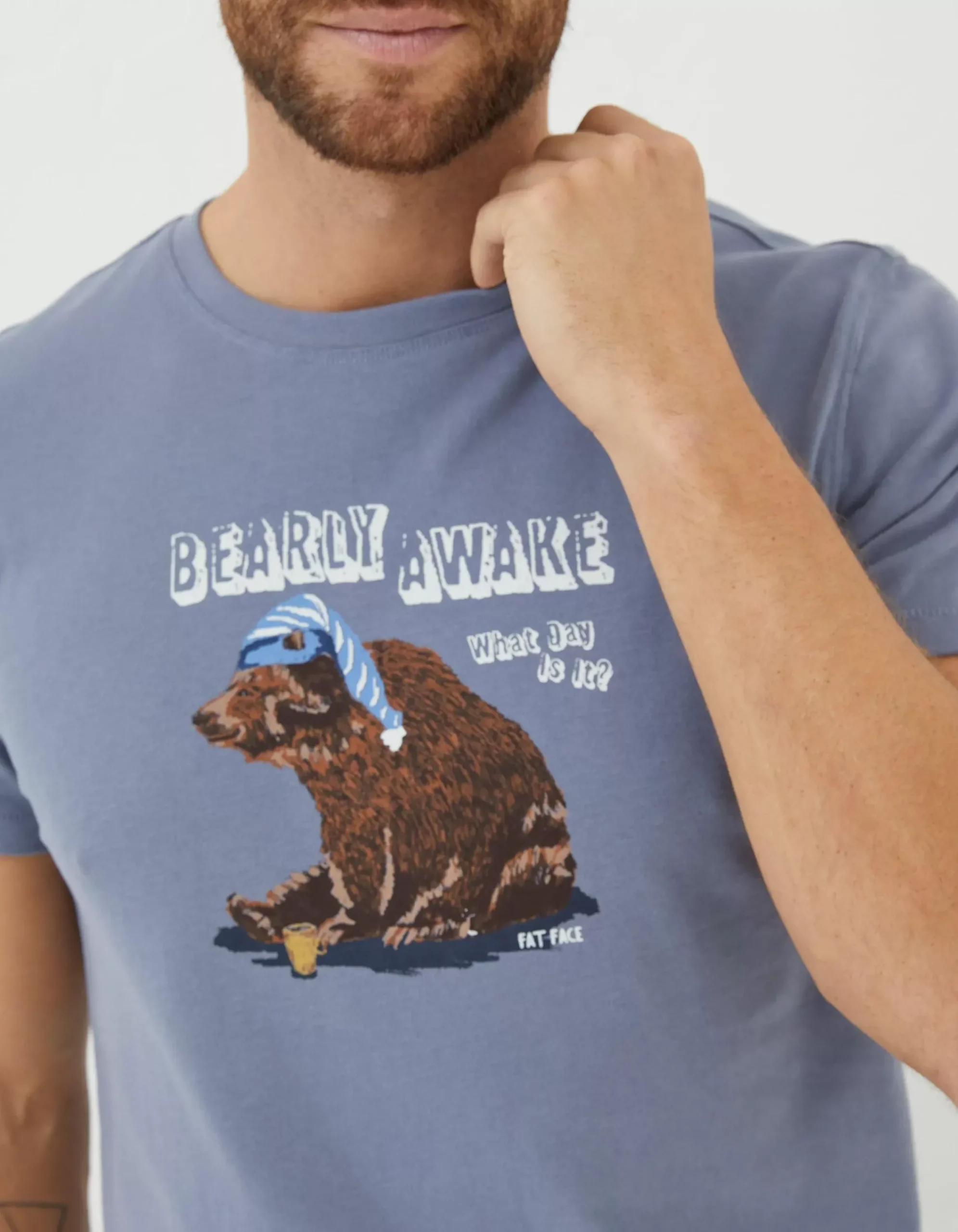 Men FatFace View All|Bearly Awake T-Shirt