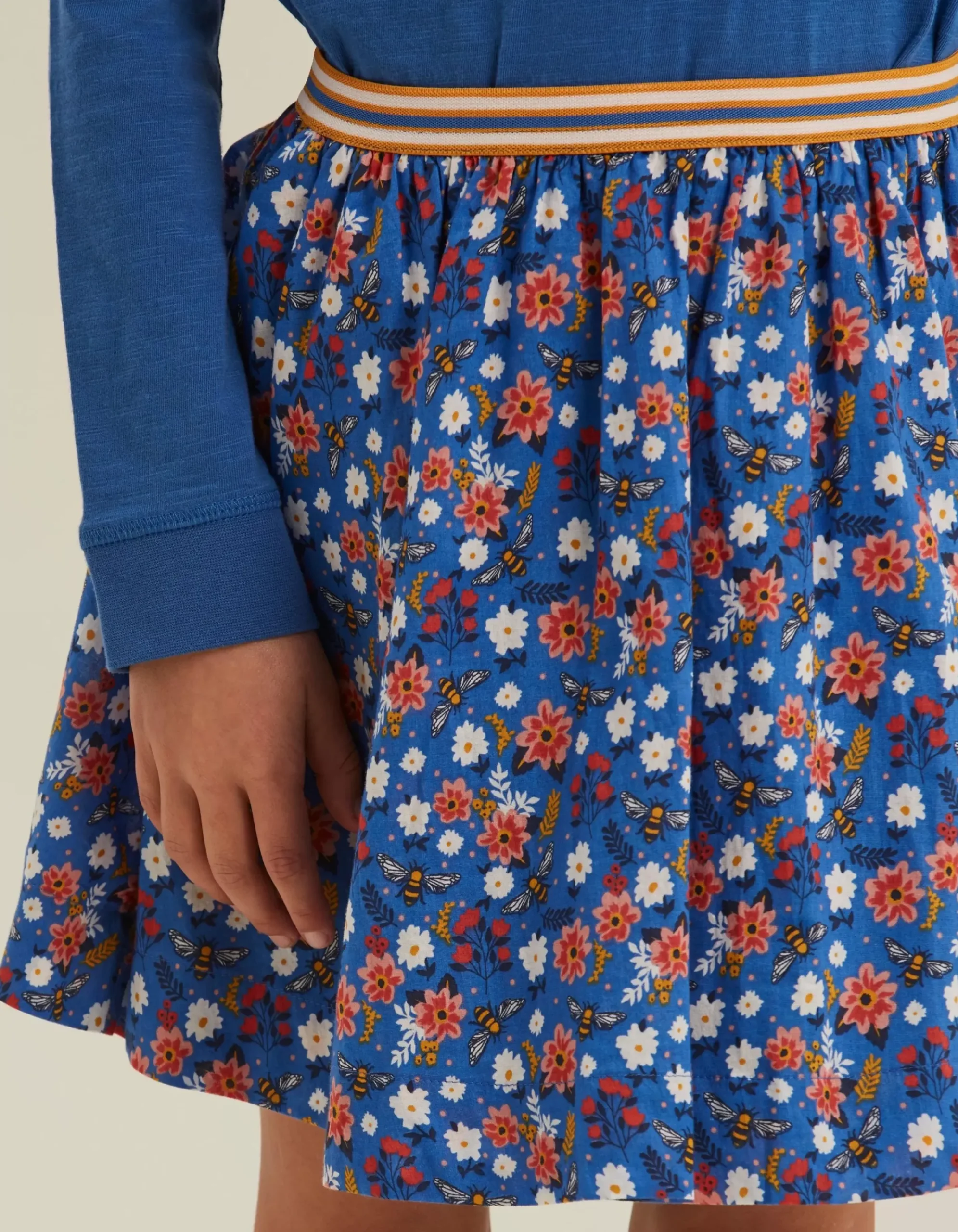 Girls FatFace View All|Bee Print Skirt