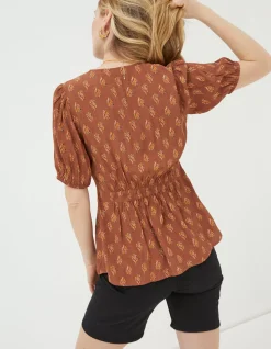 Women FatFace Shirts & Blouses|Bella Woodblock Blouse