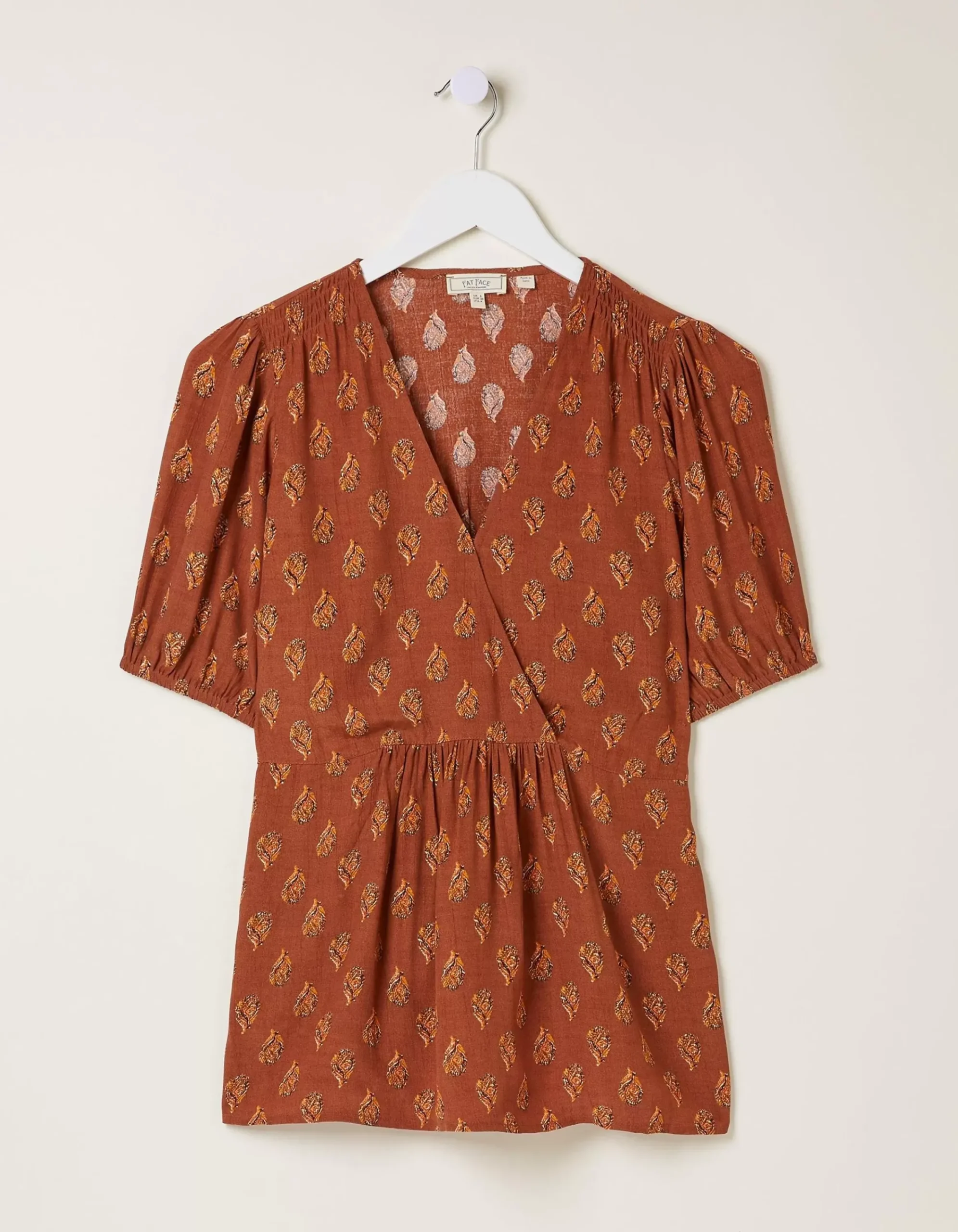 Women FatFace Shirts & Blouses|Bella Woodblock Blouse