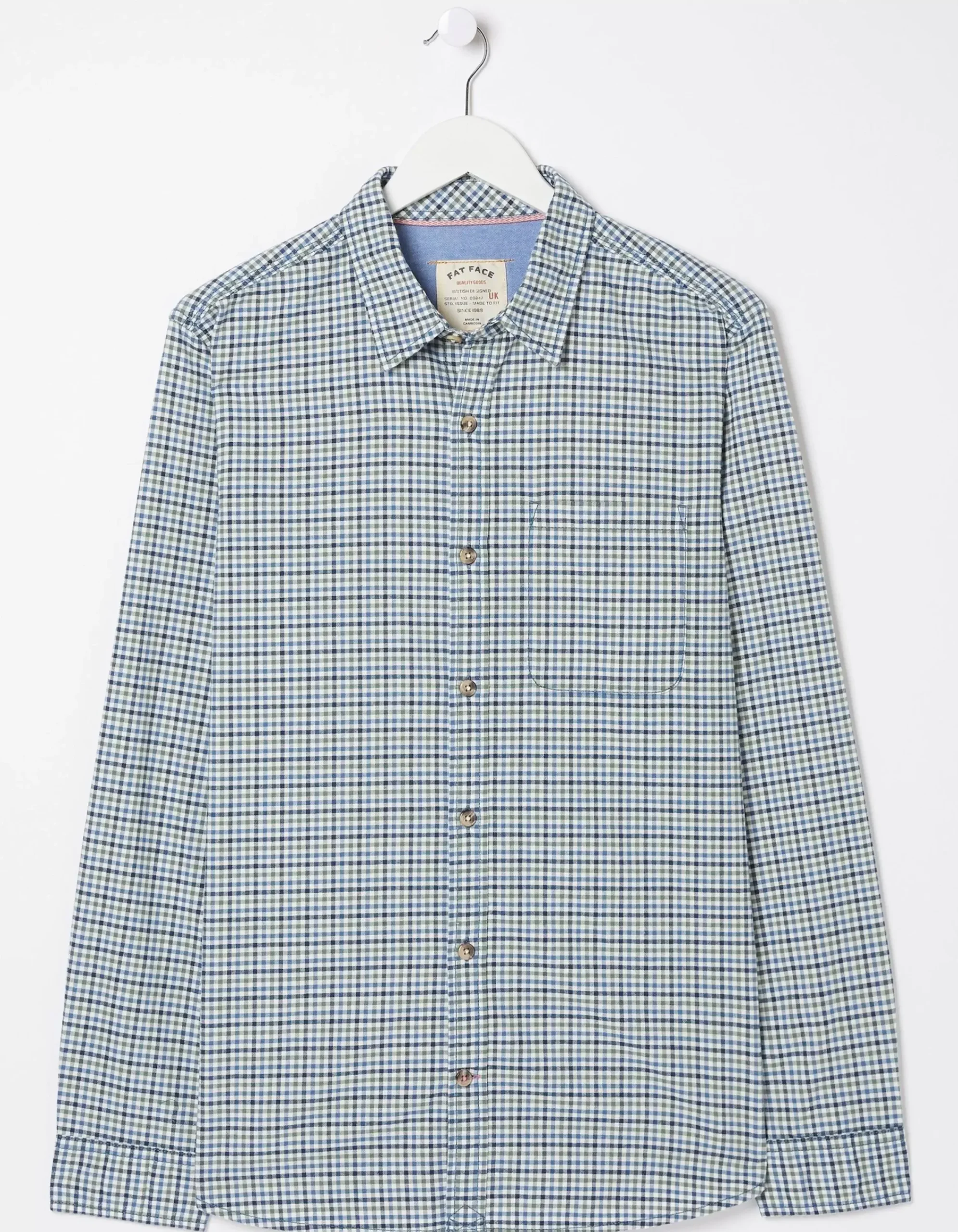 Men FatFace Shirts|Benton Gingham Shirt