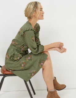 Women FatFace View All|Bernie Embroidered Shirt Dress