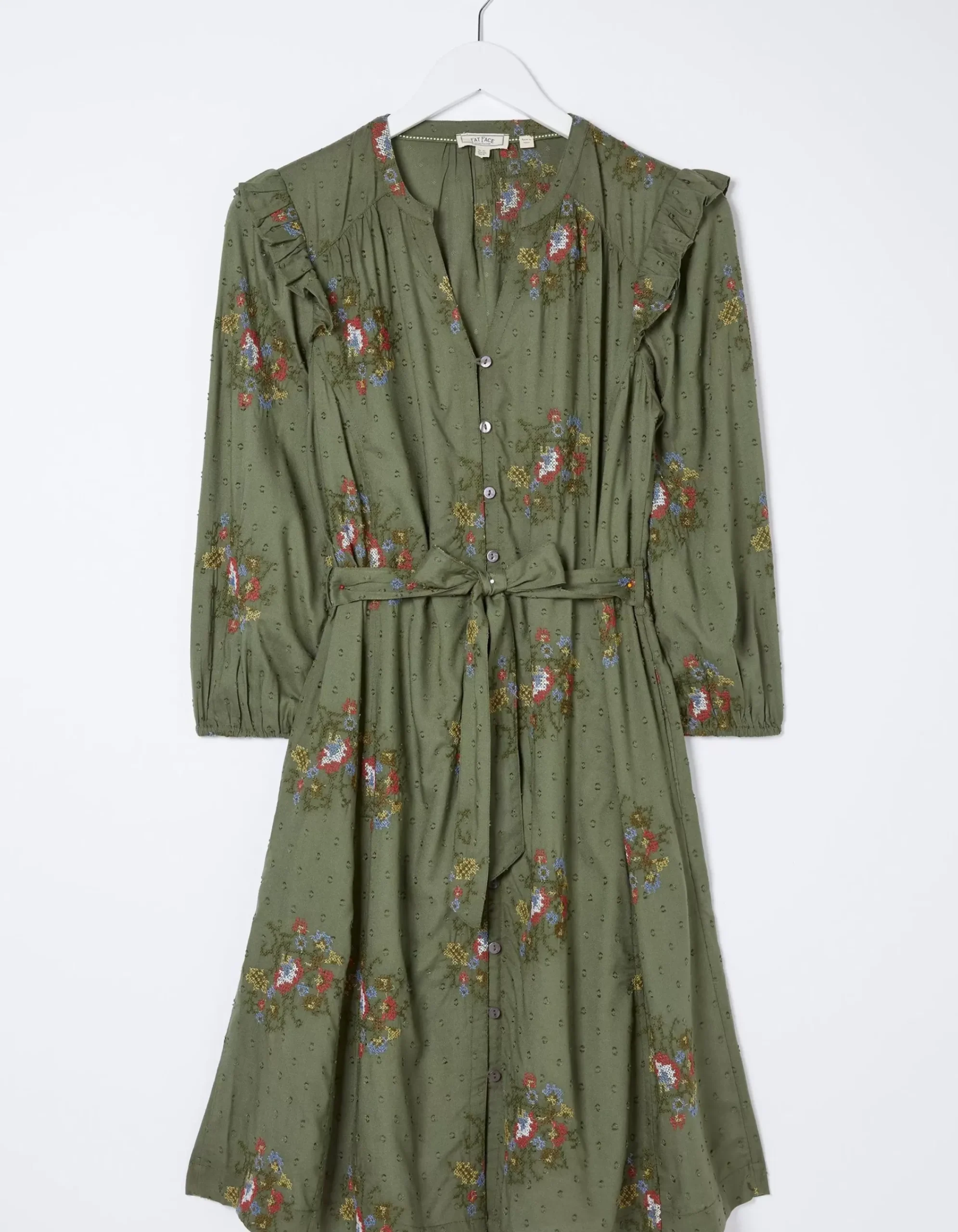 Women FatFace View All|Bernie Embroidered Shirt Dress