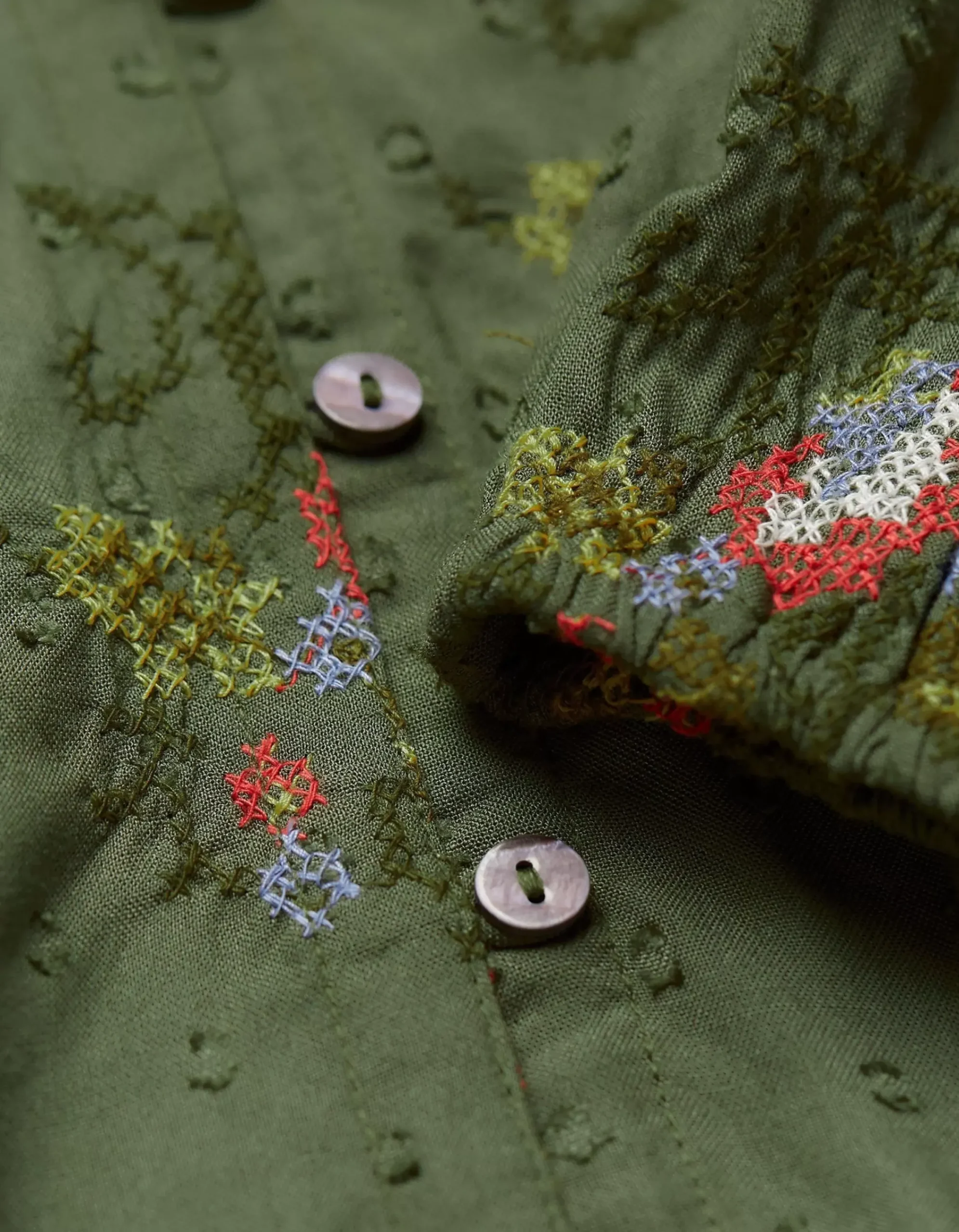 Women FatFace View All|Bernie Embroidered Shirt Dress