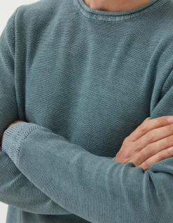 Men FatFace Knitwear|Berwick Washed Crew Neck