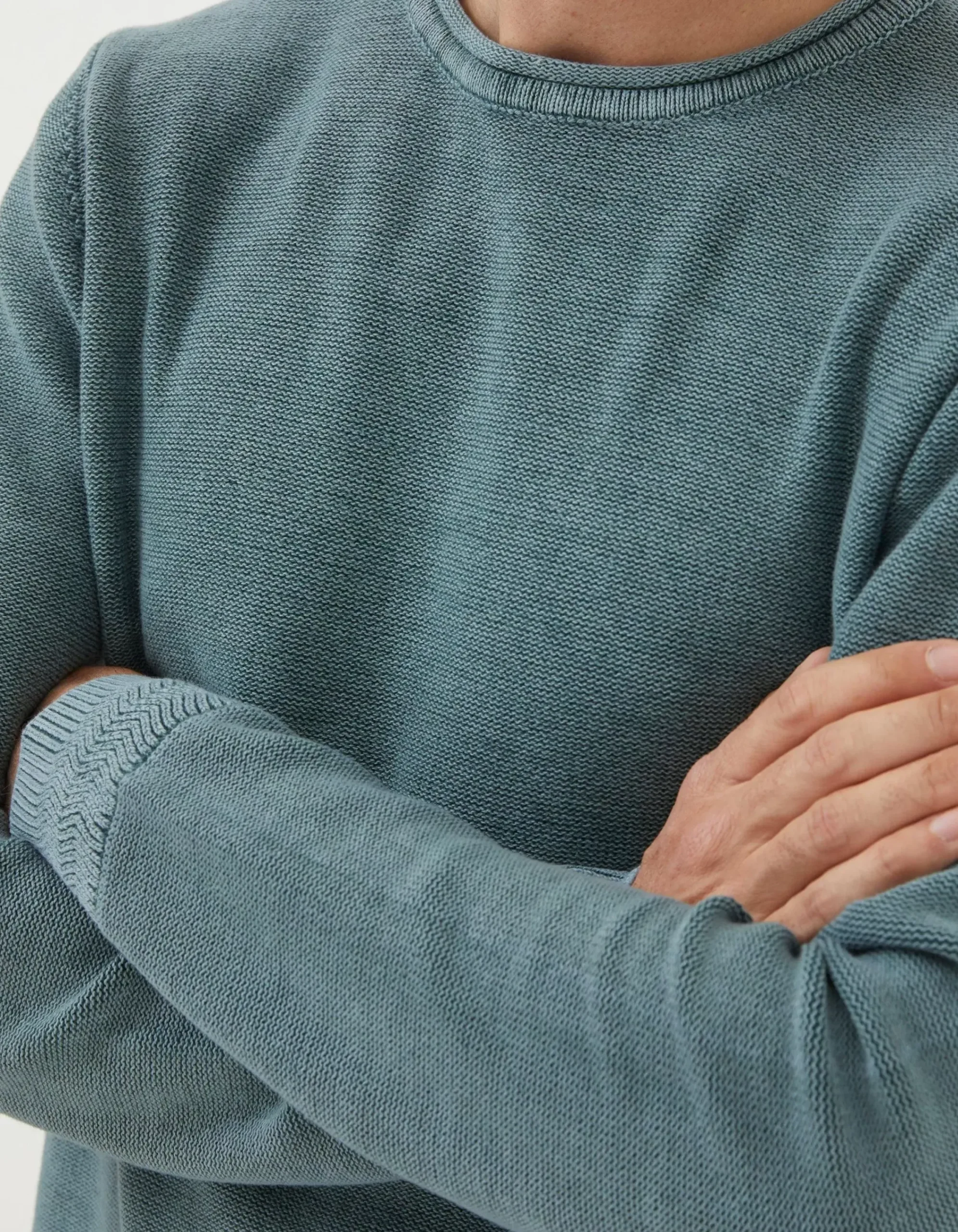 Men FatFace Knitwear|Berwick Washed Crew Neck