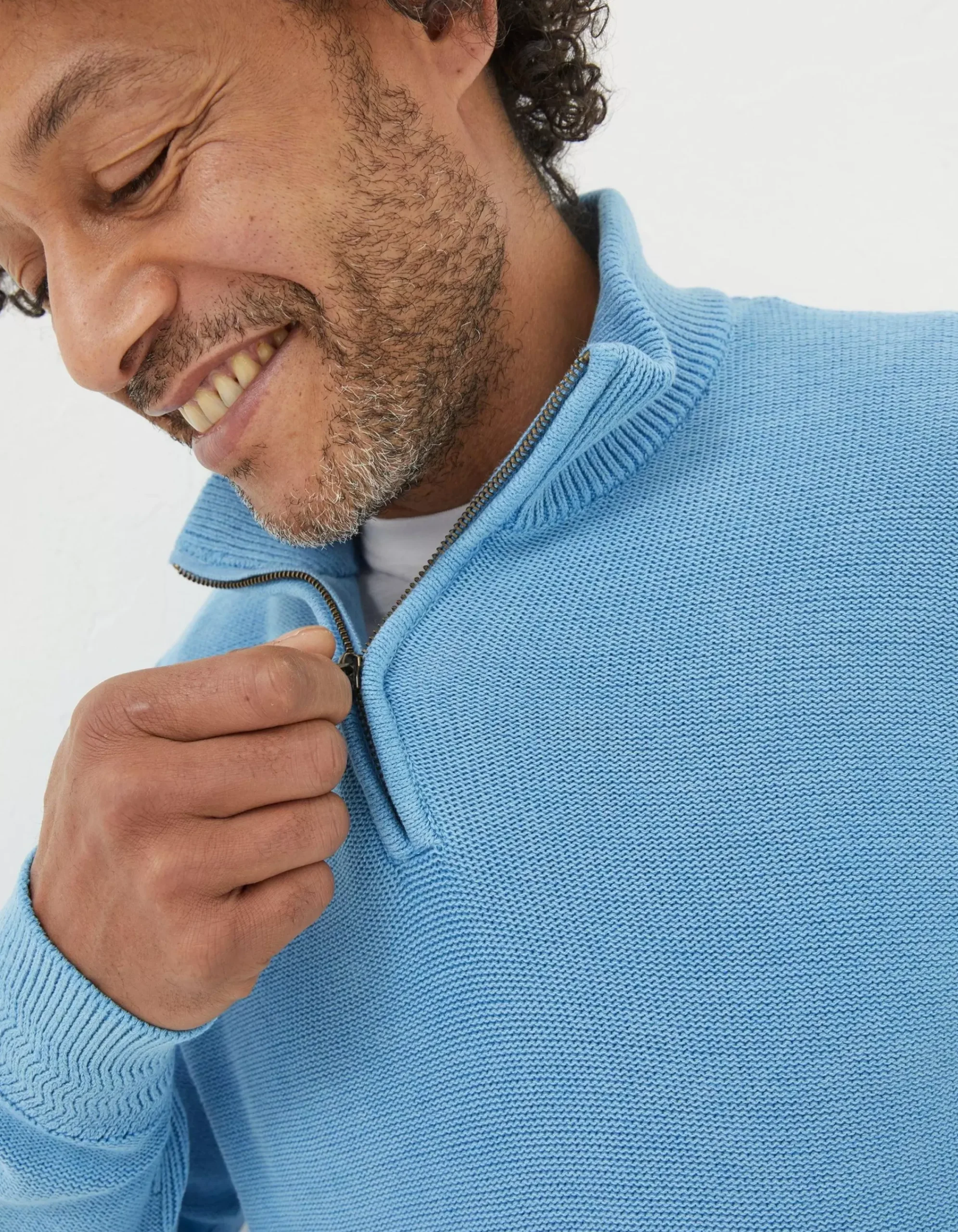 Men FatFace View All|Berwick Washed Half Neck